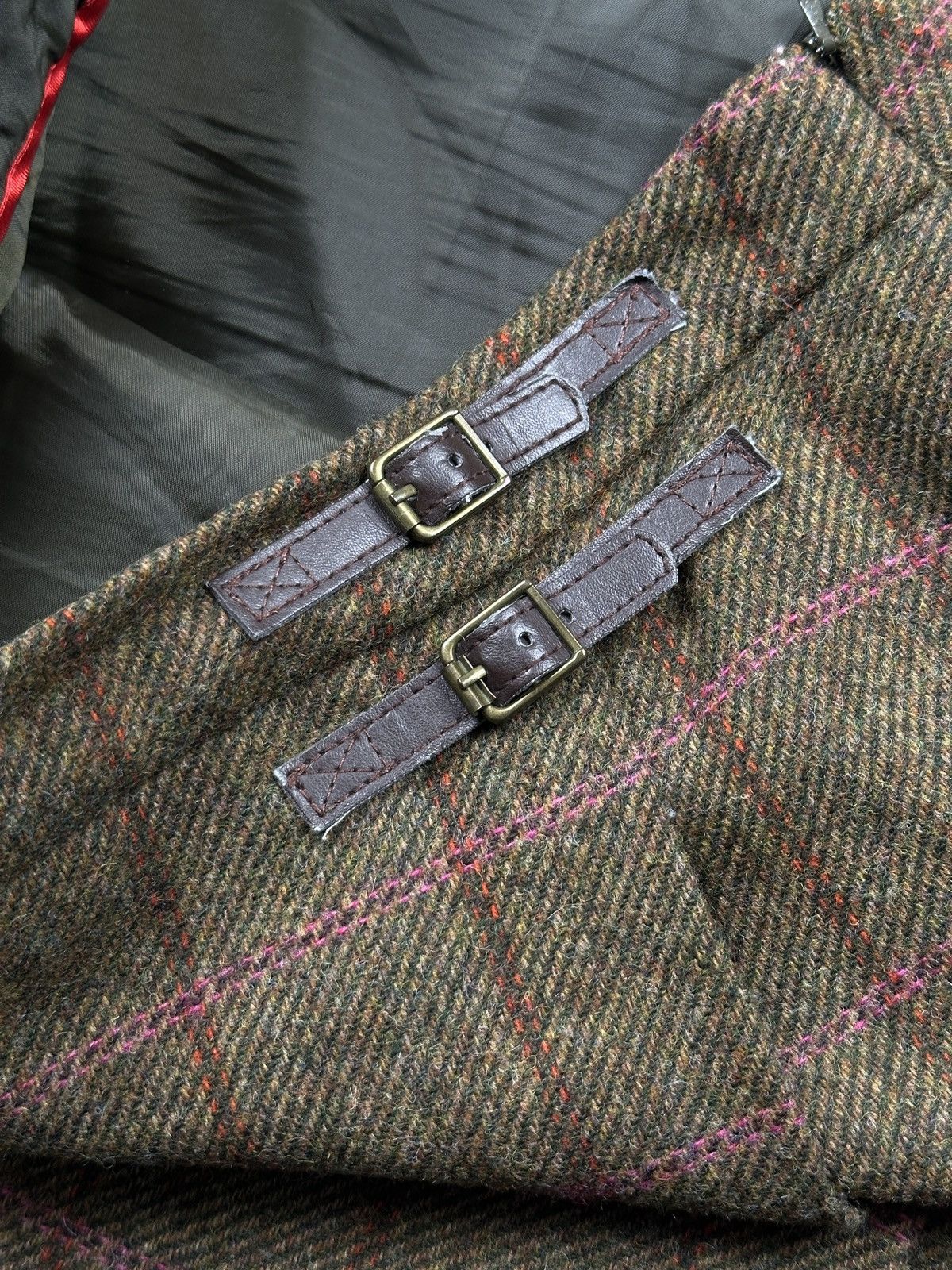 Boden Vintage Boden Moon British Tweed Wool Wrap Skirt Countrycore Size 36" / US 14 / IT 50 - 5 Thumbnail