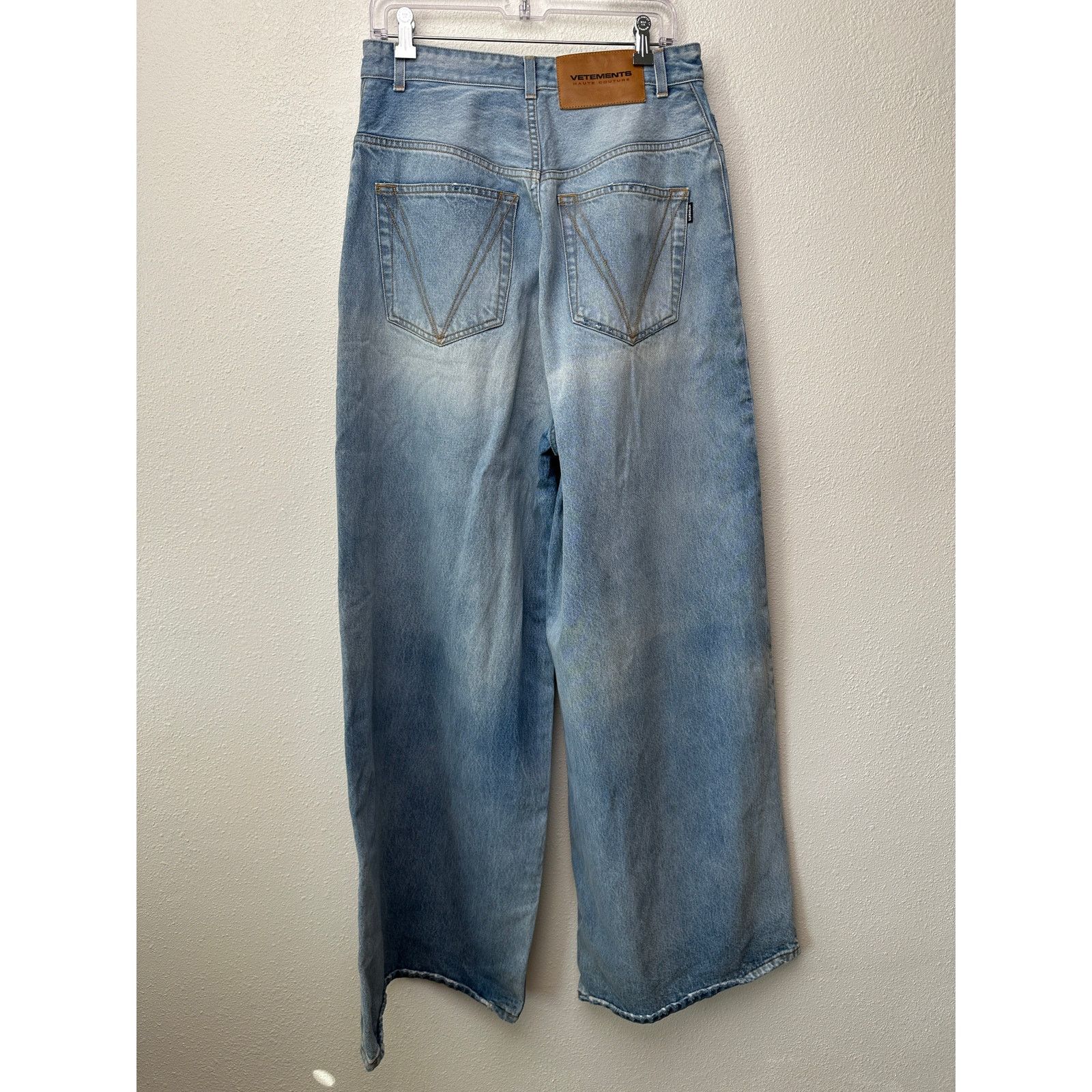 Vetements Vetements Unisex Jeans L High Waist Extra Wide Leg Size US 33 - 3 Thumbnail