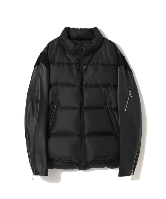 2000s prada leather docking down jacket | lazolabelle.com