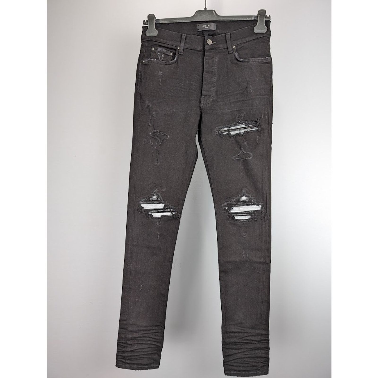 Amiri o1rshd1 MX1 Jean in Black/Silver Size US 36 / EU 52 - 3 Thumbnail