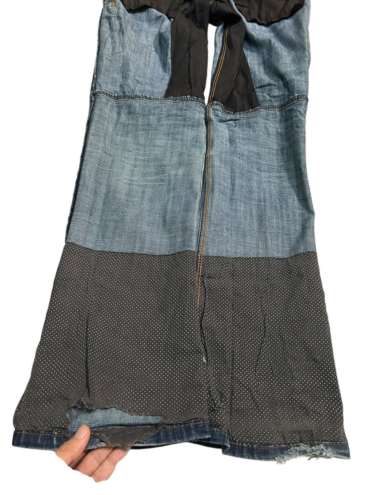 If Six Was Nine × Le Grande Bleu (L.G.B.) × Nicole Club Nicole Club For Men MultiPocket Punk Style Distressed Jeans Size US 32 / EU 48 - 13 Thumbnail