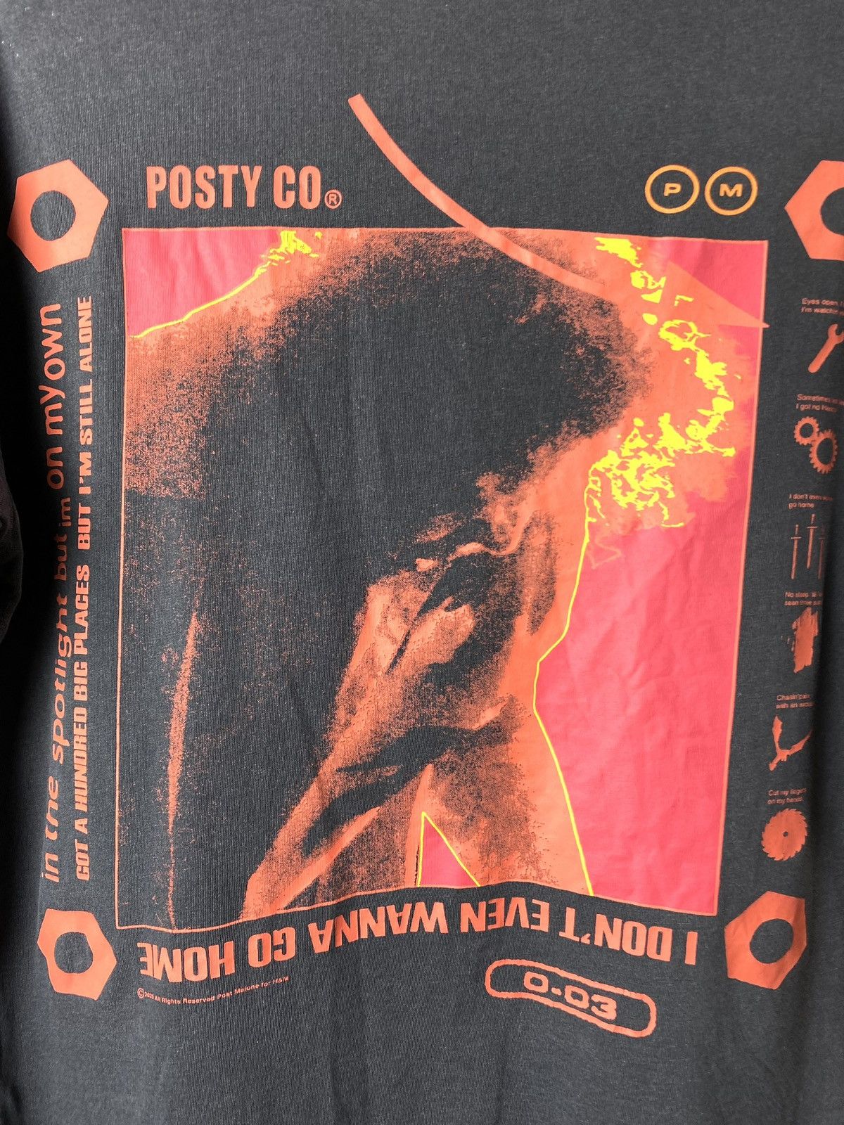 POST&CO Post Malone Tour Promo T Shirt Posty Co Size US S / EU 44-46 / 1 - 5 Thumbnail