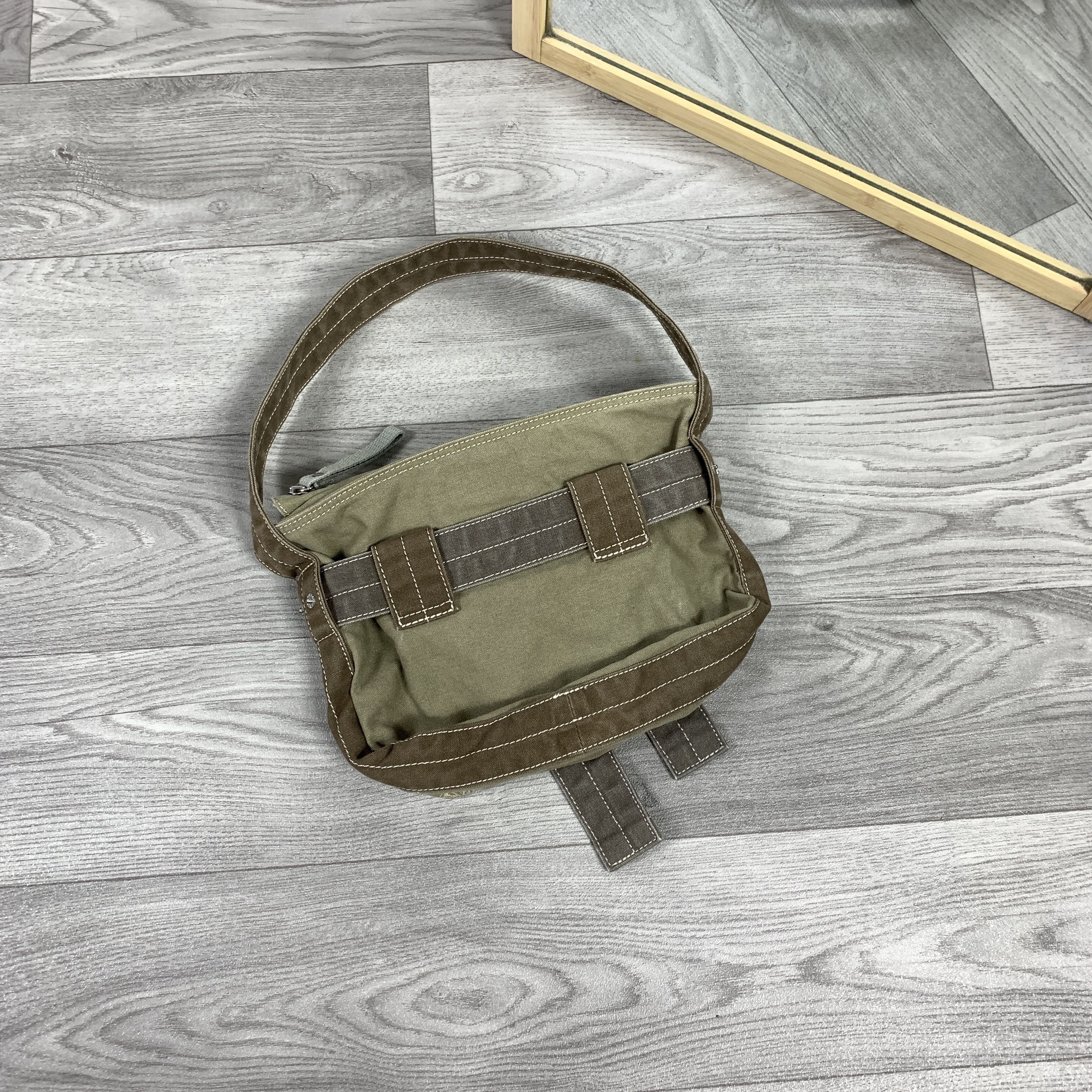Vintage Vintage Y2K Bondage Khaki Handle Shoulder Women's Bag Size ONE SIZE - 8 Thumbnail