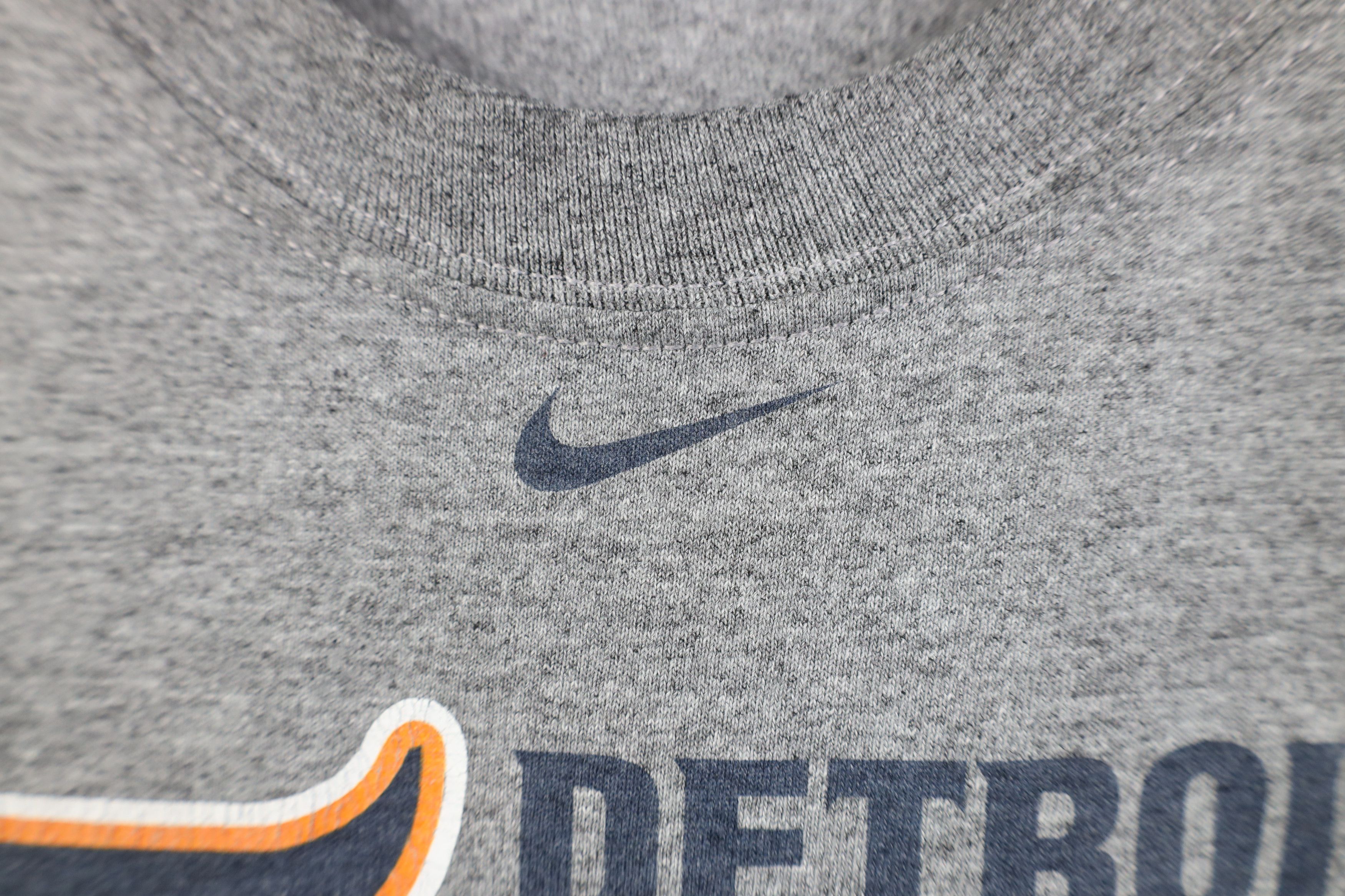 Nike Vintage Nike Swoosh Detroit Tigers Muscle T-Shirt Gray Size US XXL / EU 58 / 5 - 5 Thumbnail