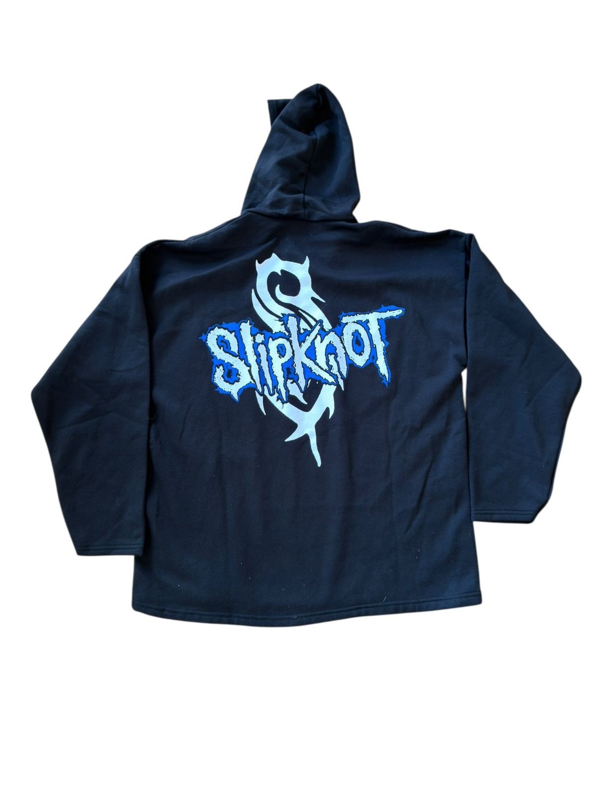 Slipknot *RARE* 90s VINTAGE SLIPKNOT METAL FLAME BOOTLEG ITALY HOODIE Size US XL / EU 56 / 4 - 7 Thumbnail