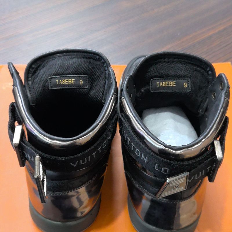 Louis Vuitton Louis Vuitton Rivoli Black Calfskin Sneakers - Size US 8.5 / EU 41-42 - 4 Thumbnail