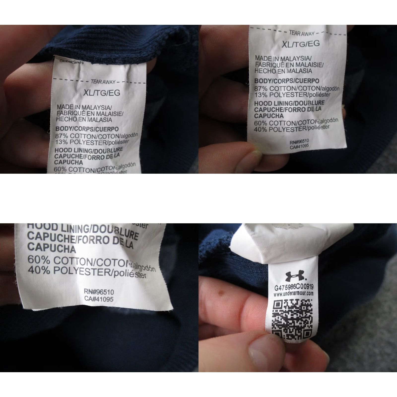 Under Armour Under Armour Project Rock Hoodie Mens XL Blue Dwayne Johnson Rock Logo Hooded Pullover Pocket Size US XL / EU 56 / 4 - 8 Thumbnail