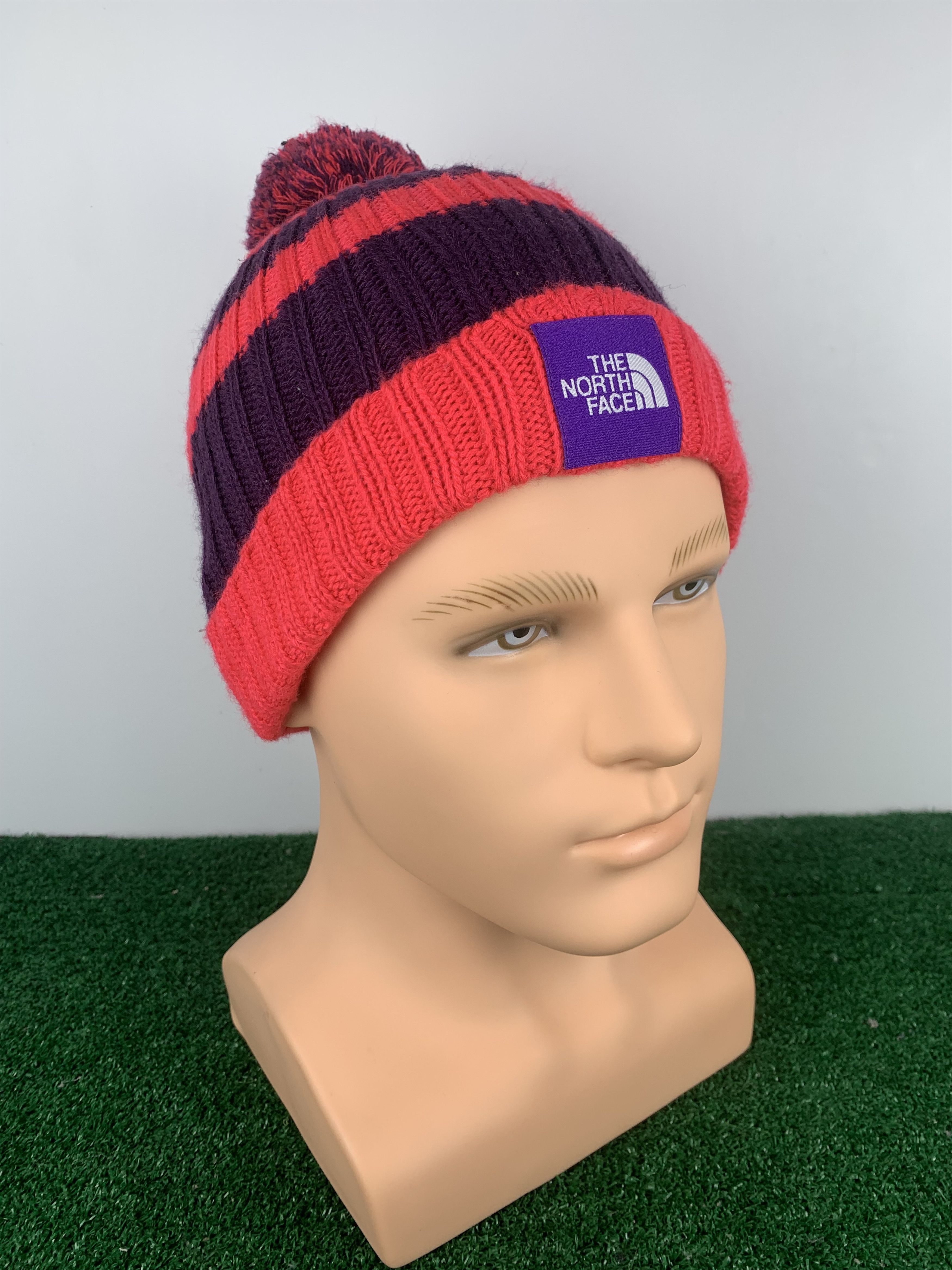 The North Face The North Face Stripes Snow Cap Beanie Hat BA0001 Size ONE SIZE - 1 Thumbnail