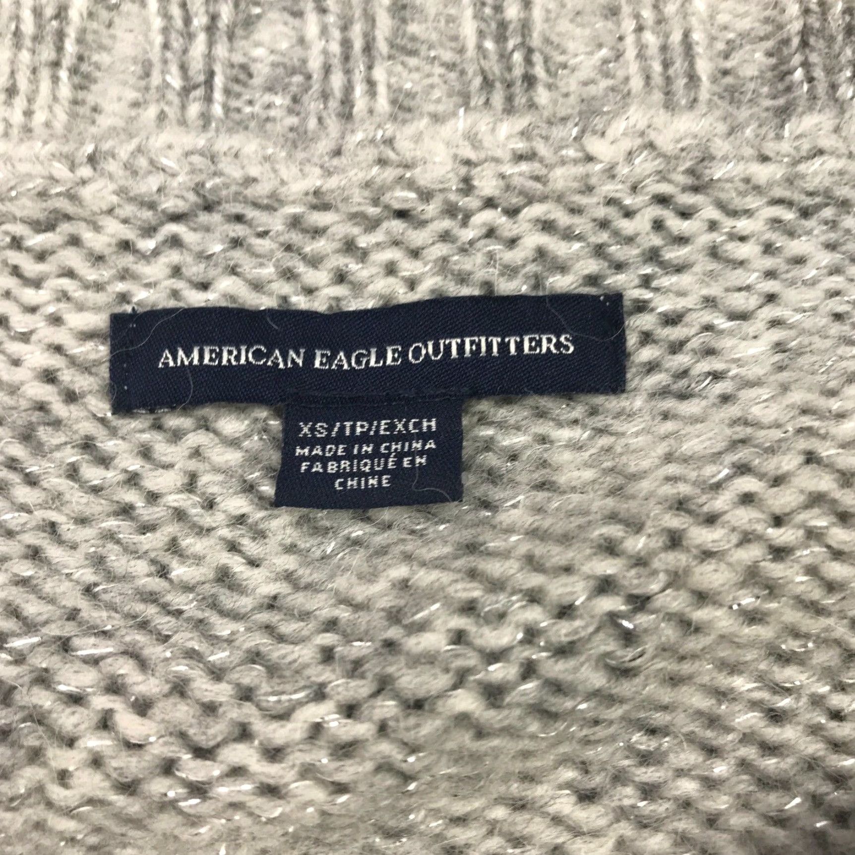 American Eagle Outfitters American Eagle Outfitters Sweater Shirt Womens XS Gray Knit Acrylic Nylon Wool Alpaca Blend Crew Neck Pullover Size XS / US 0-2 / IT 36-38 - 4 Thumbnail