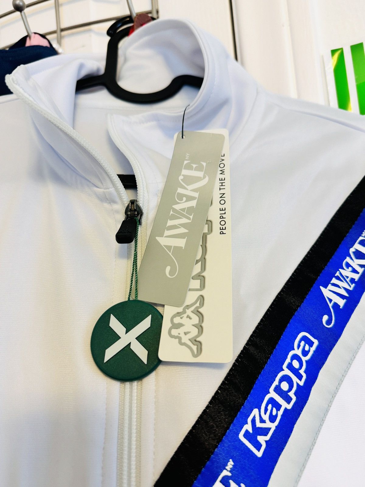 Awake NY × Kappa Awake x Kappa Eldred Track Jacket White M NEW Size US M / EU 48-50 / 2 - 2 Thumbnail