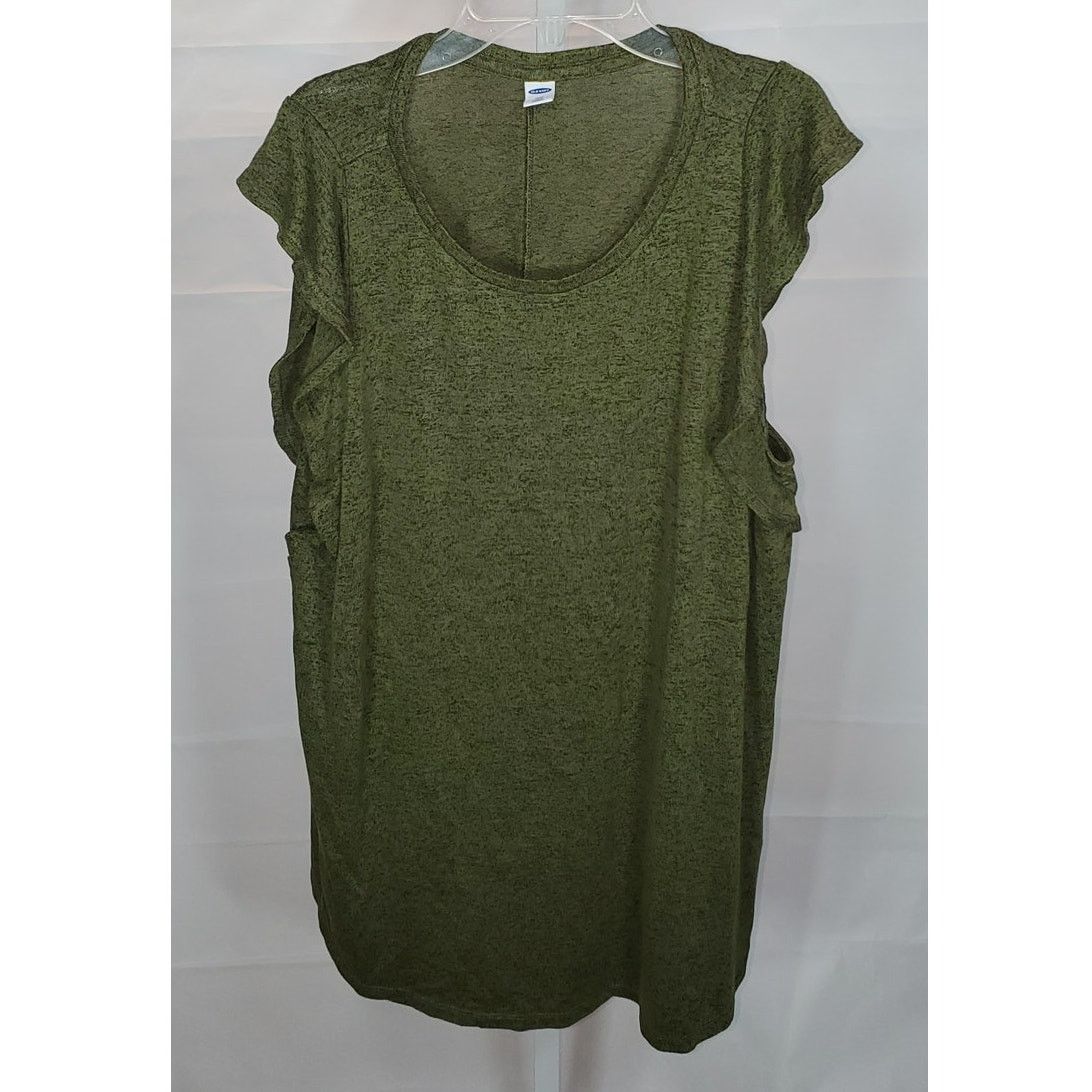 Old Navy Old Navy Luxe Green Short Sleeve Women’s Top Size XXL Size XXL / US 16-18 / IT 52-54 - 1 Thumbnail