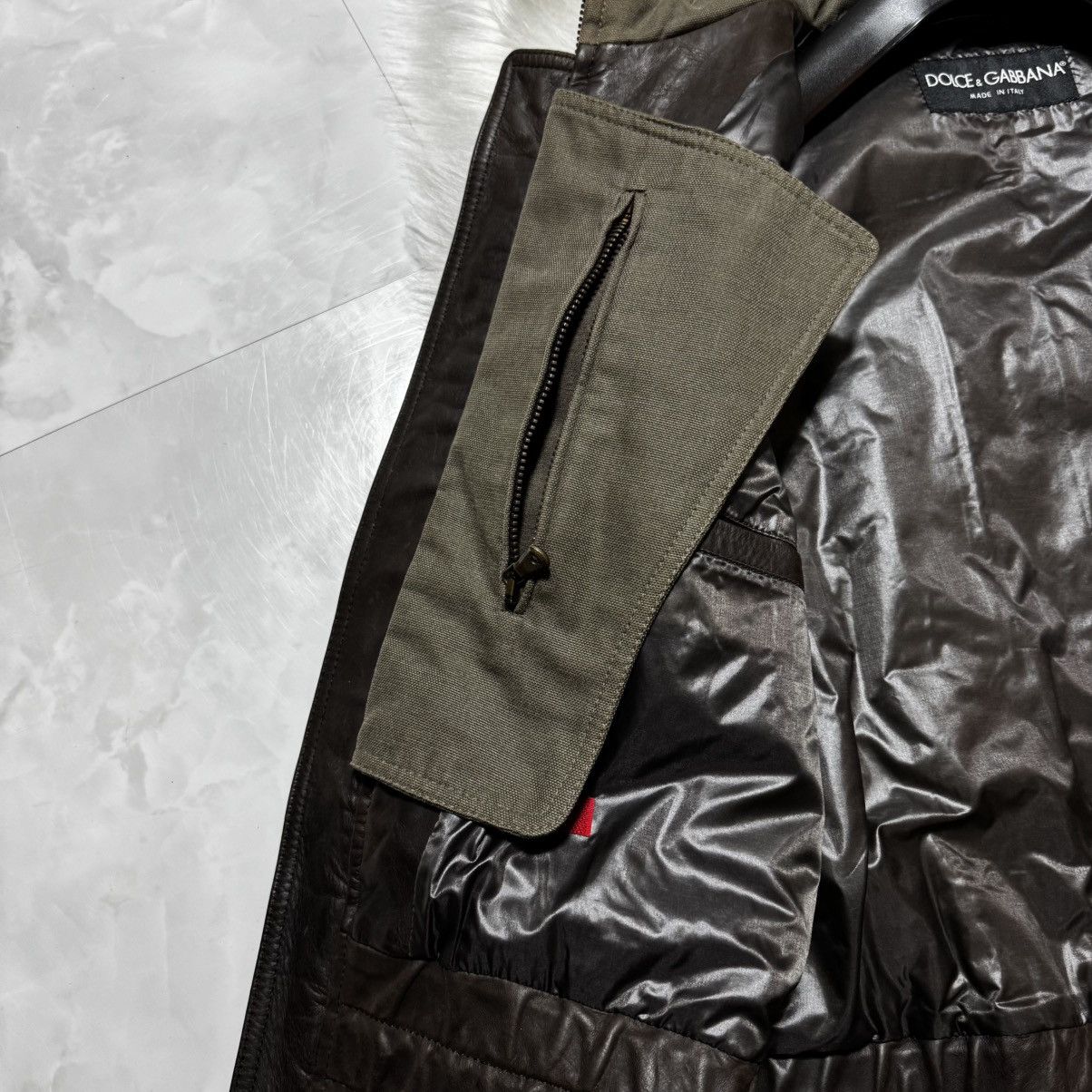 Dolce & Gabbana Genuine with tags Dolce & Gabbana Military Leather Jacket Size US S / EU 44-46 / 1 - 10 Thumbnail