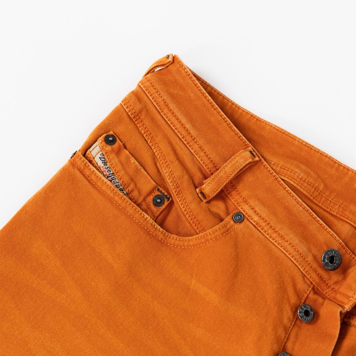 Diesel Diesel Iakop Mens Orange Jeans Regular Slim Tapered Casual Size US 31 - 5 Thumbnail