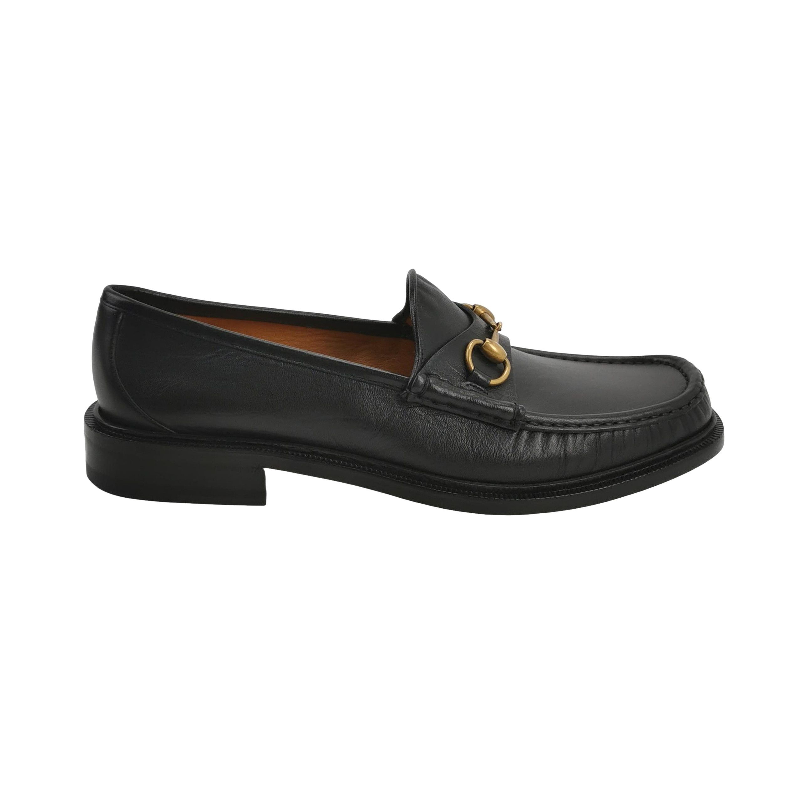 Gucci Gucci Horsebit Leather Loafers EU 45.5 Size US 12 / EU 45 - 1 Thumbnail