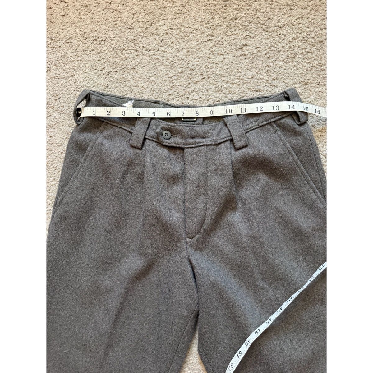 Vintage VINTAGE PLEATED GERMAN WOOL PANTS Size US 30 / EU 46 - 16 Thumbnail