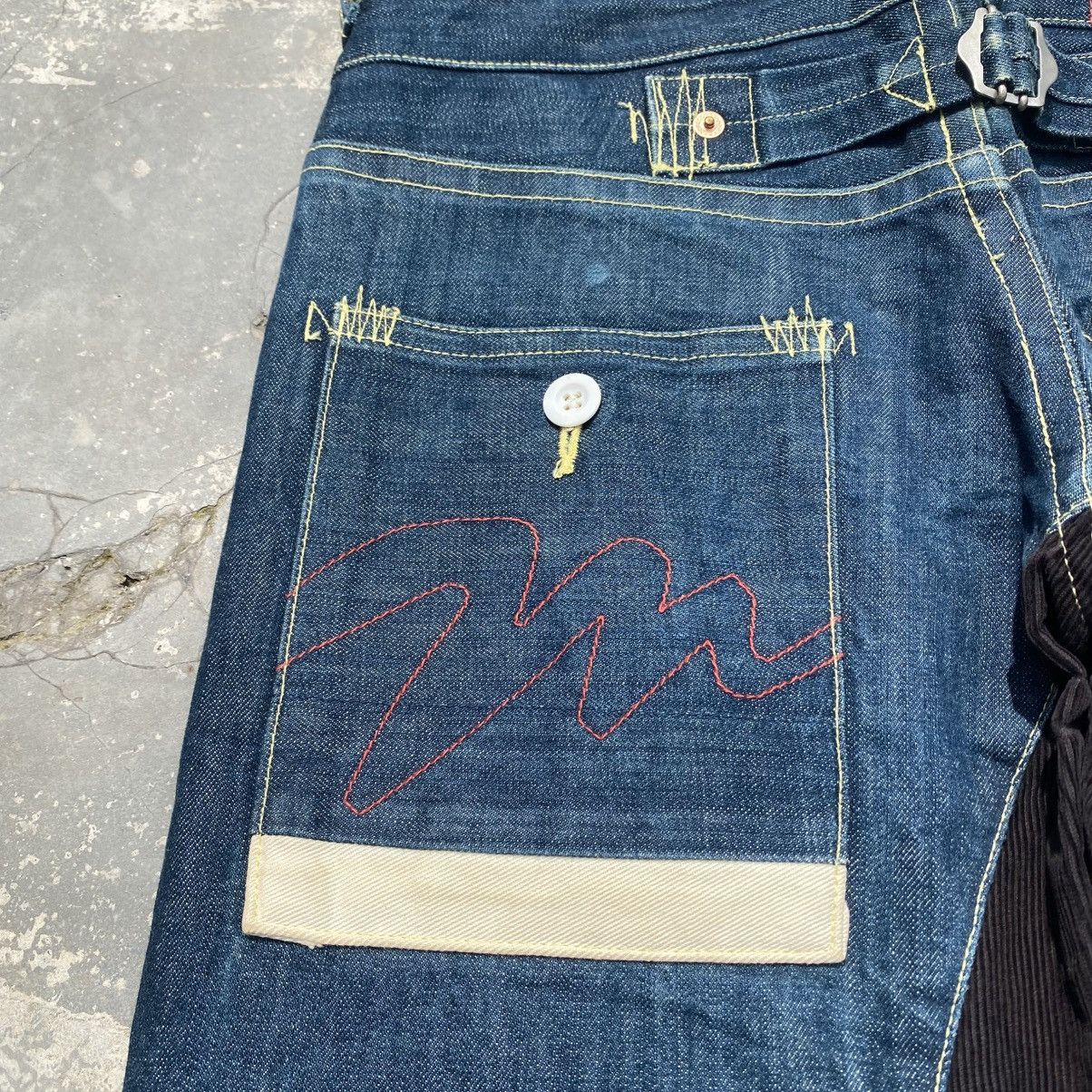 Japanese Brand MIXED UP CONFUSION Hybrid Jeans Size US 33 - 8 Thumbnail