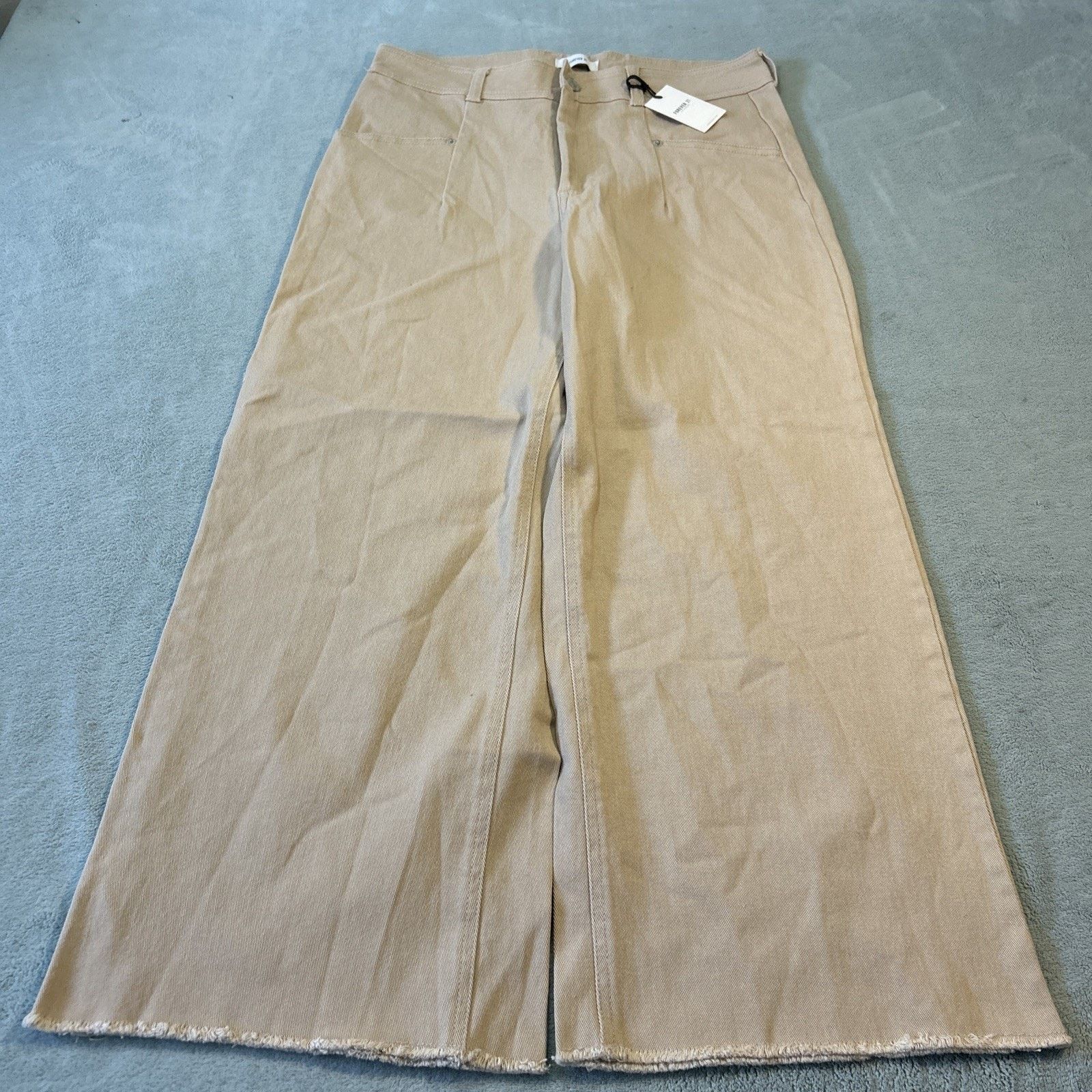 Forever 21 Deadstock Beyond Baggy Jeans Womens 29 32x25 Wide Raw Hems Size 32" / US 10 / IT 46 - 1 Thumbnail