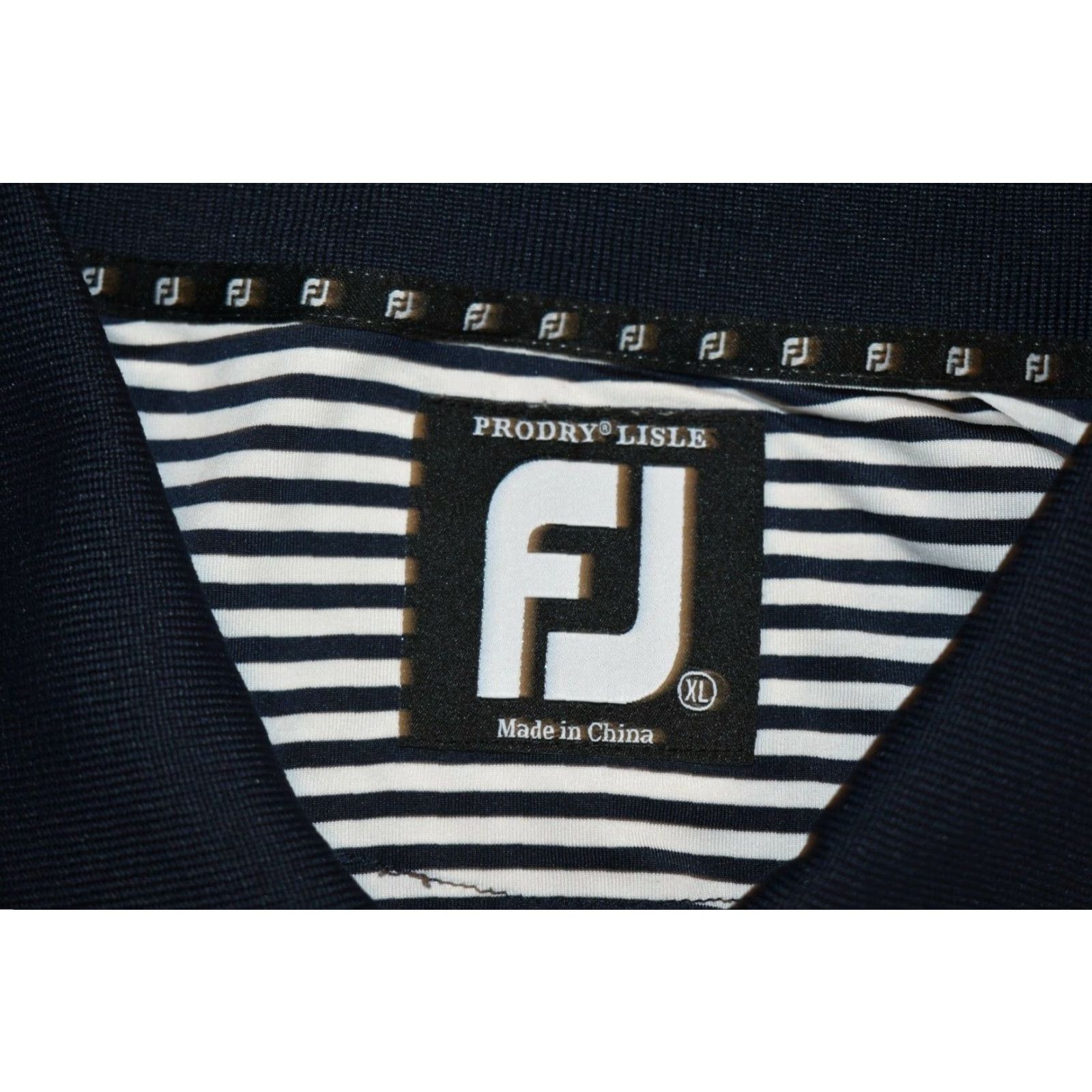 Footjoy Footjoy Polo Shirt Mens XL Blue Striped Prodry Lisle Golf 1696 Size US XL / EU 56 / 4 - 5 Thumbnail