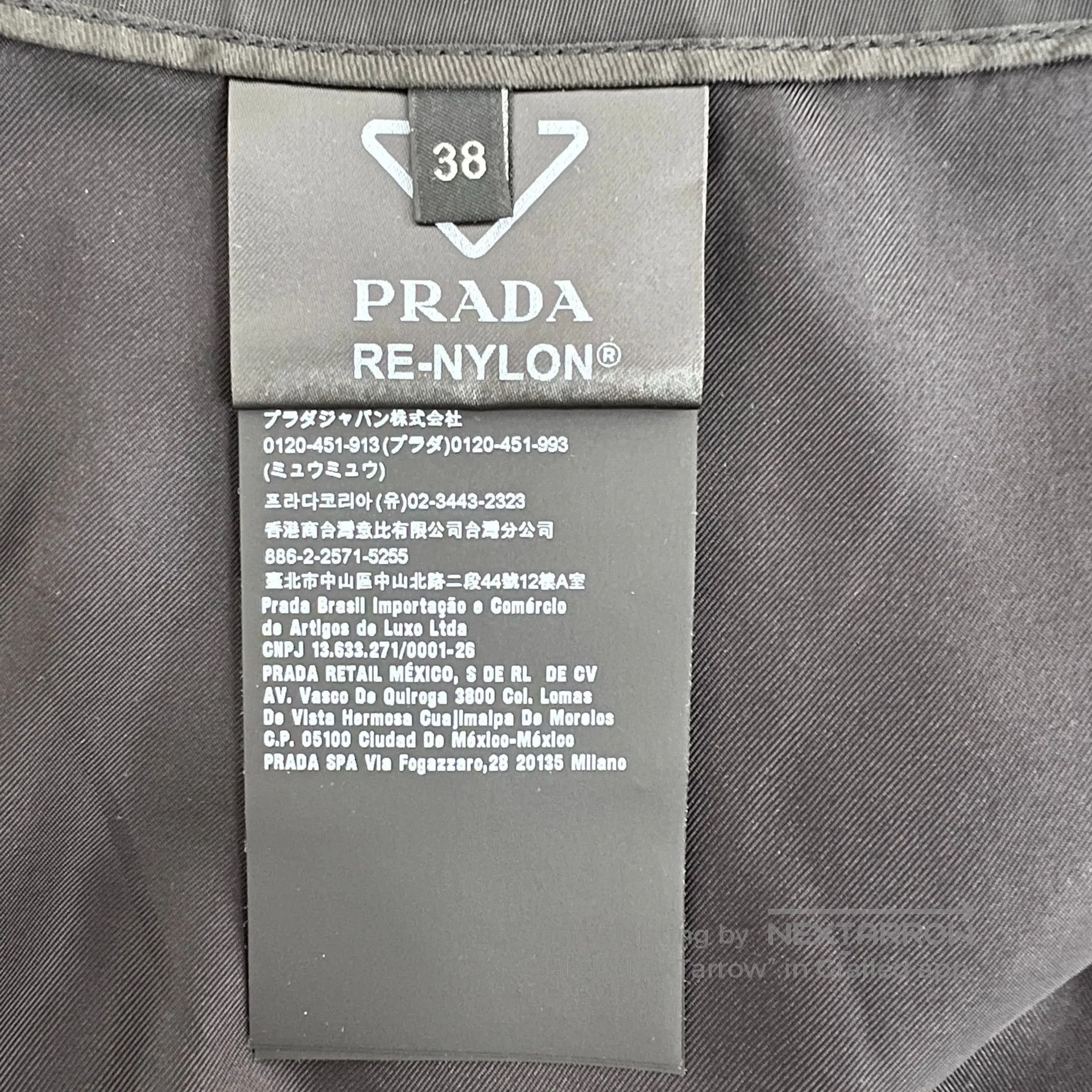 Prada Prada Black Triangular Studs Beaded Casual Knee-Length Ski Size 37" - 6 Thumbnail