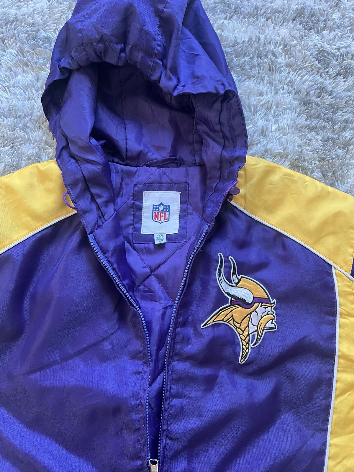 NFL × Sports Specialties NFL Minnesota Vikings Zip Up Jacket Size US XL / EU 56 / 4 - 5 Thumbnail