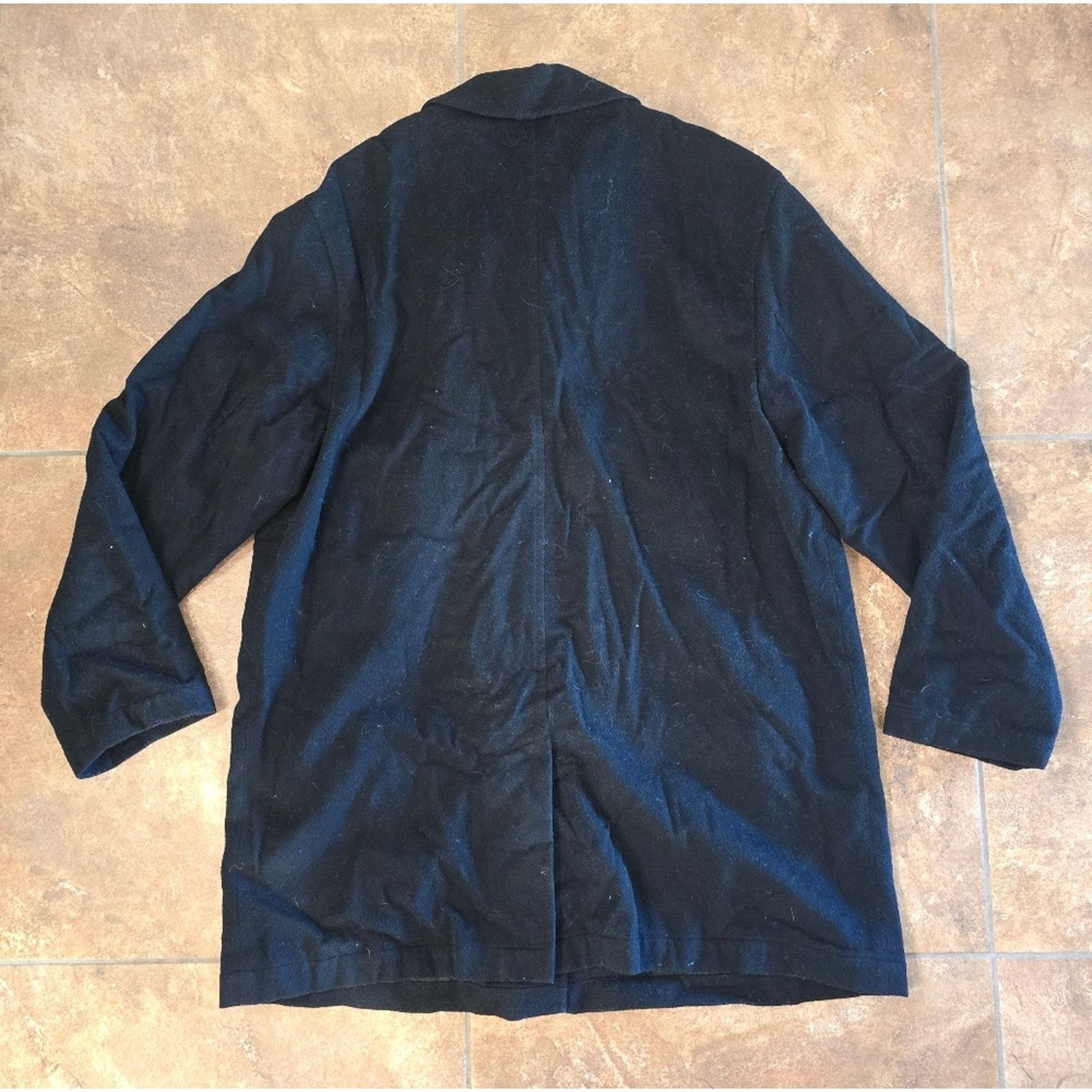 Strellson Black Longline | STRELLSON | Winter Wool Coat Size 3XL / US 20-22 - 2 Thumbnail