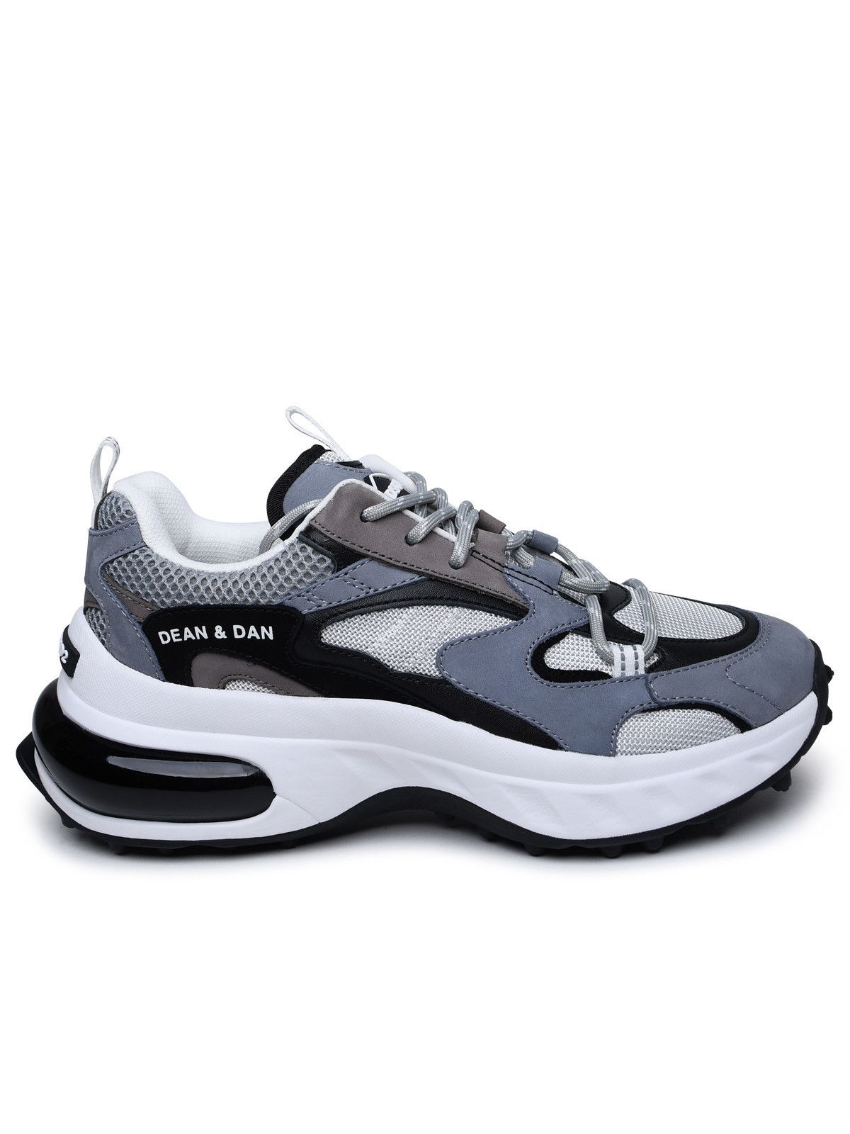 image of Dsquared2 'bubble' Grey Leather Blend Sneakers, Men's (Size 10)
