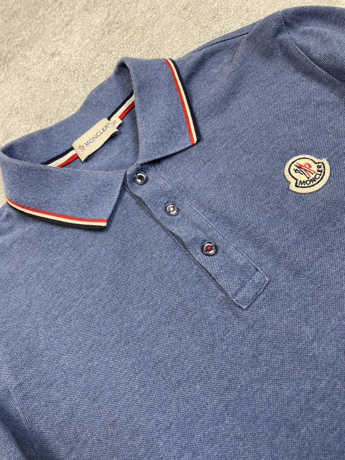 Moncler Rare Moncler Polo Shirt Long Sleeve Cotton Logo Size US S / EU 44-46 / 1 - 7 Thumbnail