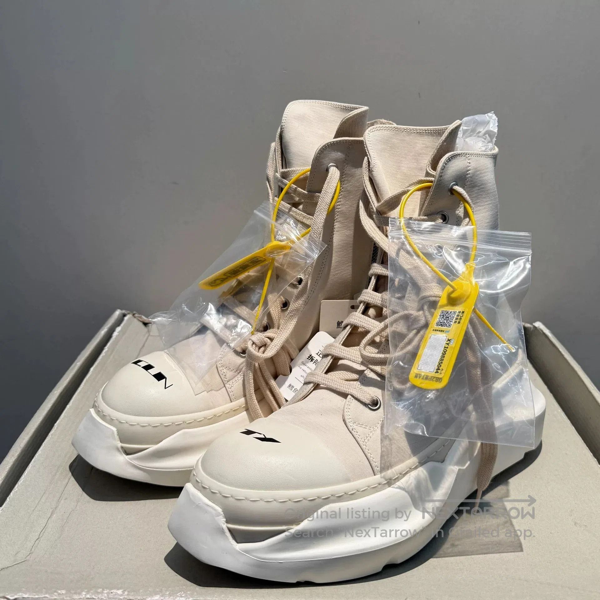 Rick Owens Drkshdw rick owens drkshdw beige high. Size US 7.5 / EU 40-41 - 2 Thumbnail