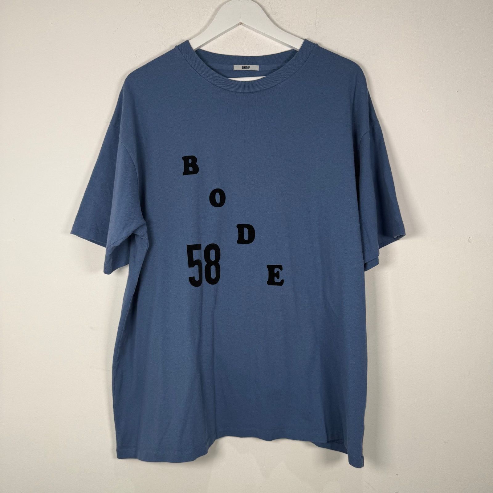 Bode Bode Spell-Out Logo T-Shirt Size XL Size US XL / EU 56 / 4 - 1 Thumbnail