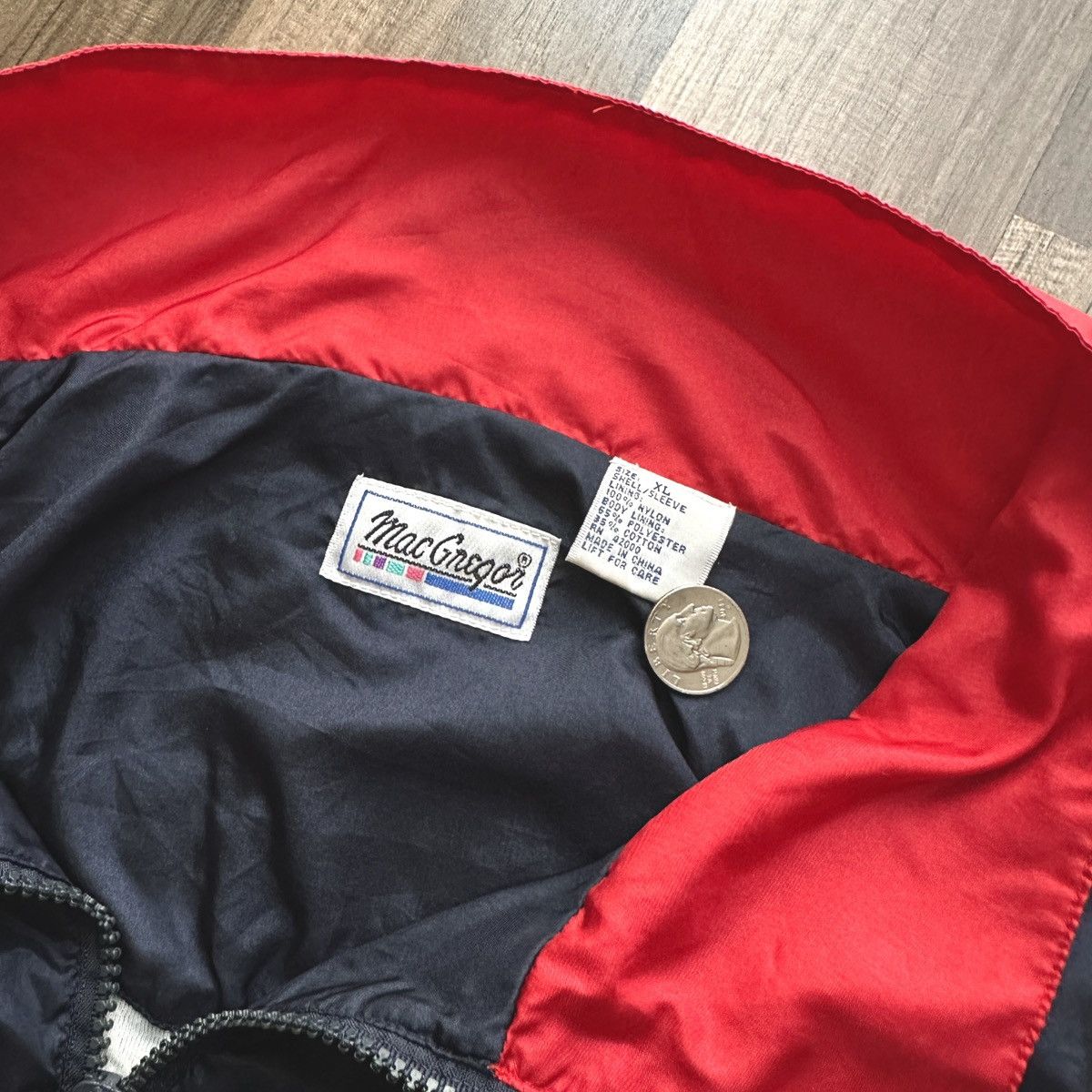 Vintage Vintage USA Windbreaker Jacket Size US XL / EU 56 / 4 - 4 Thumbnail