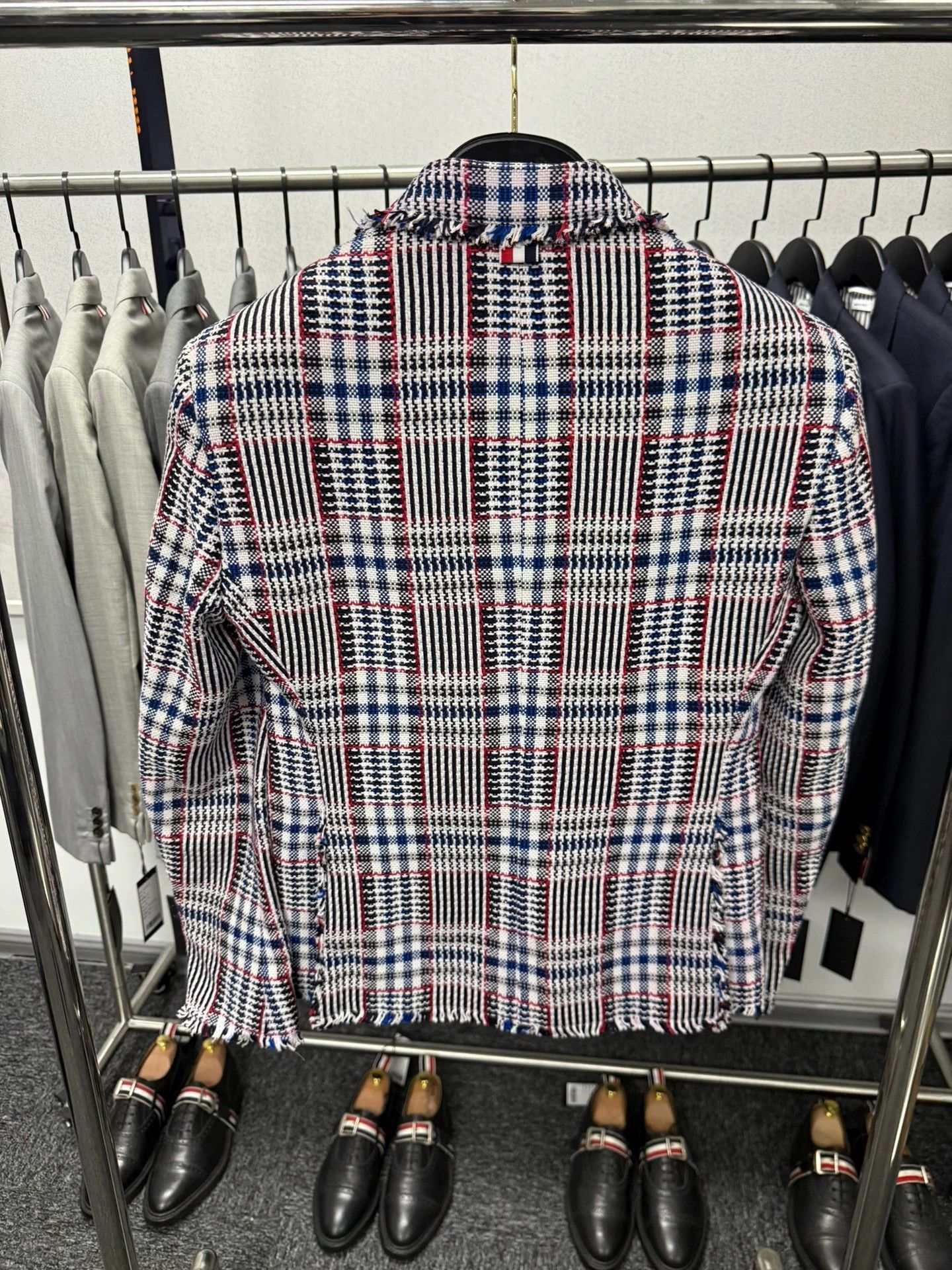 Thom Browne Thom Browne Runway Raw Hem Gold Button Slim Unisex Suit 0 Size XS / US 0-2 / IT 36-38 - 2 Thumbnail