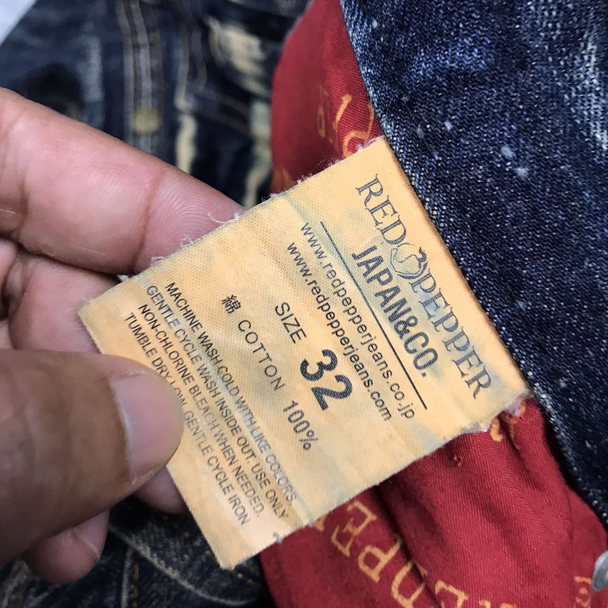 Hysteric Glamour × Japanese Brand × Vintage FALRE DENIM RED PERPER DENIM RUSTY BOOT CUT PANTS Size US 32 / EU 48 - 20 Thumbnail