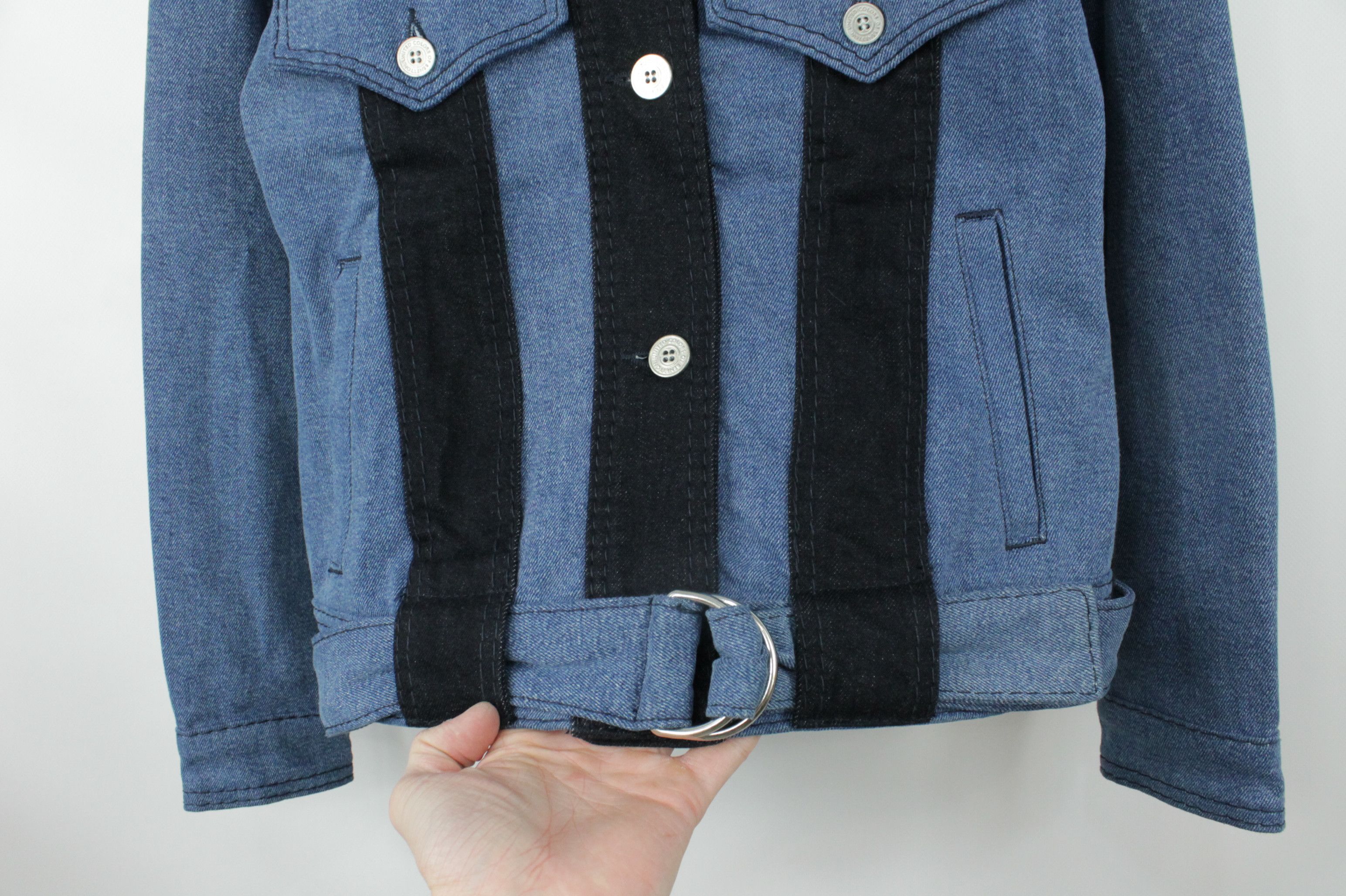 United Colors Of Benetton Benetton Back Logo Denim Jacket Women's Size XS / US 0-2 / IT 36-38 - 5 Thumbnail
