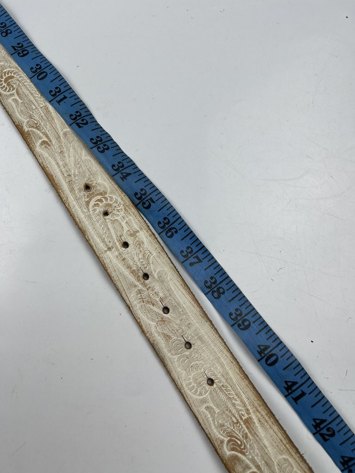 Genuine Leather big buckle leather belt tc9 Size ONE SIZE - 5 Thumbnail