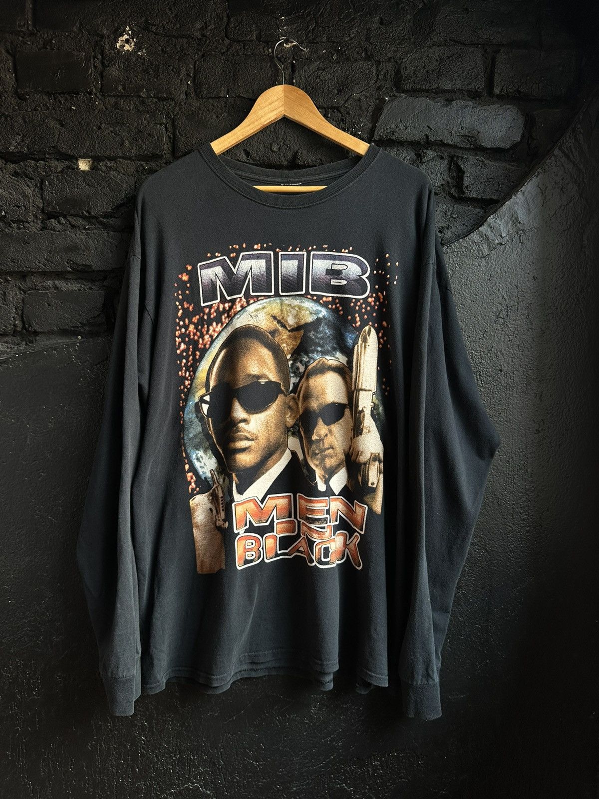 Rap Tees × Vintage Vintage MEN IN BLACK rap tee Size US XL / EU 56 / 4 - 1 Thumbnail