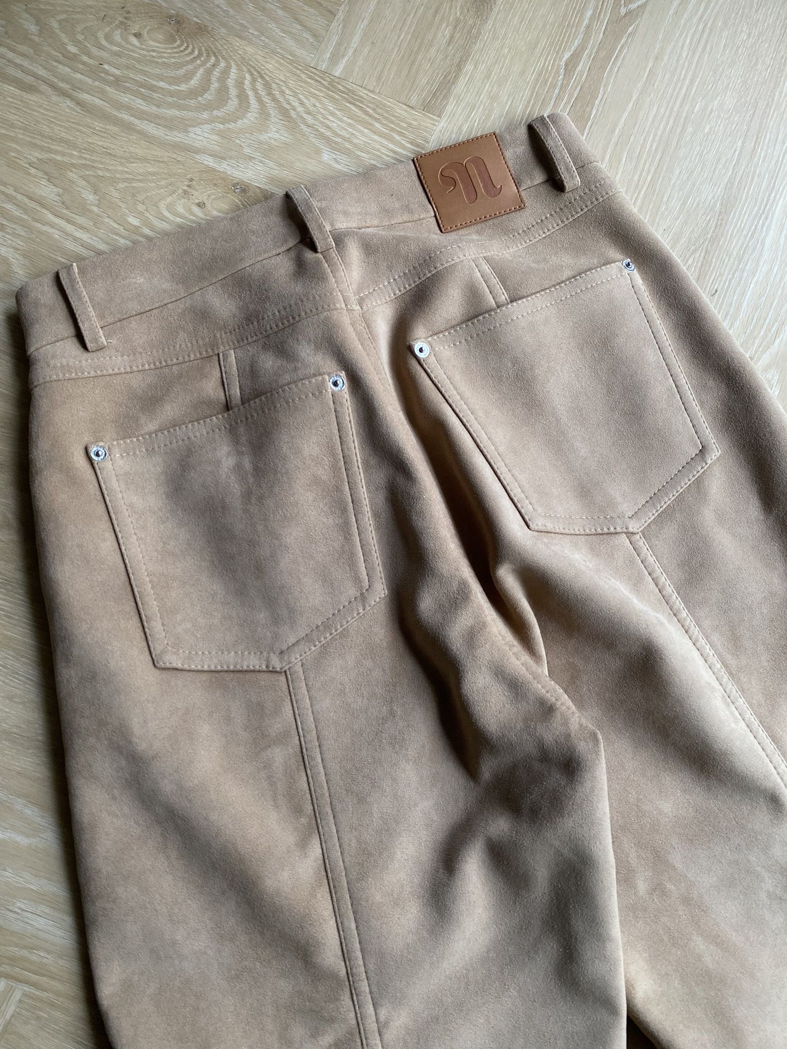 Nanushka NWT $2195 - Regenerated Leather Suede Pants Size US 30 / EU 46 - 18 Thumbnail