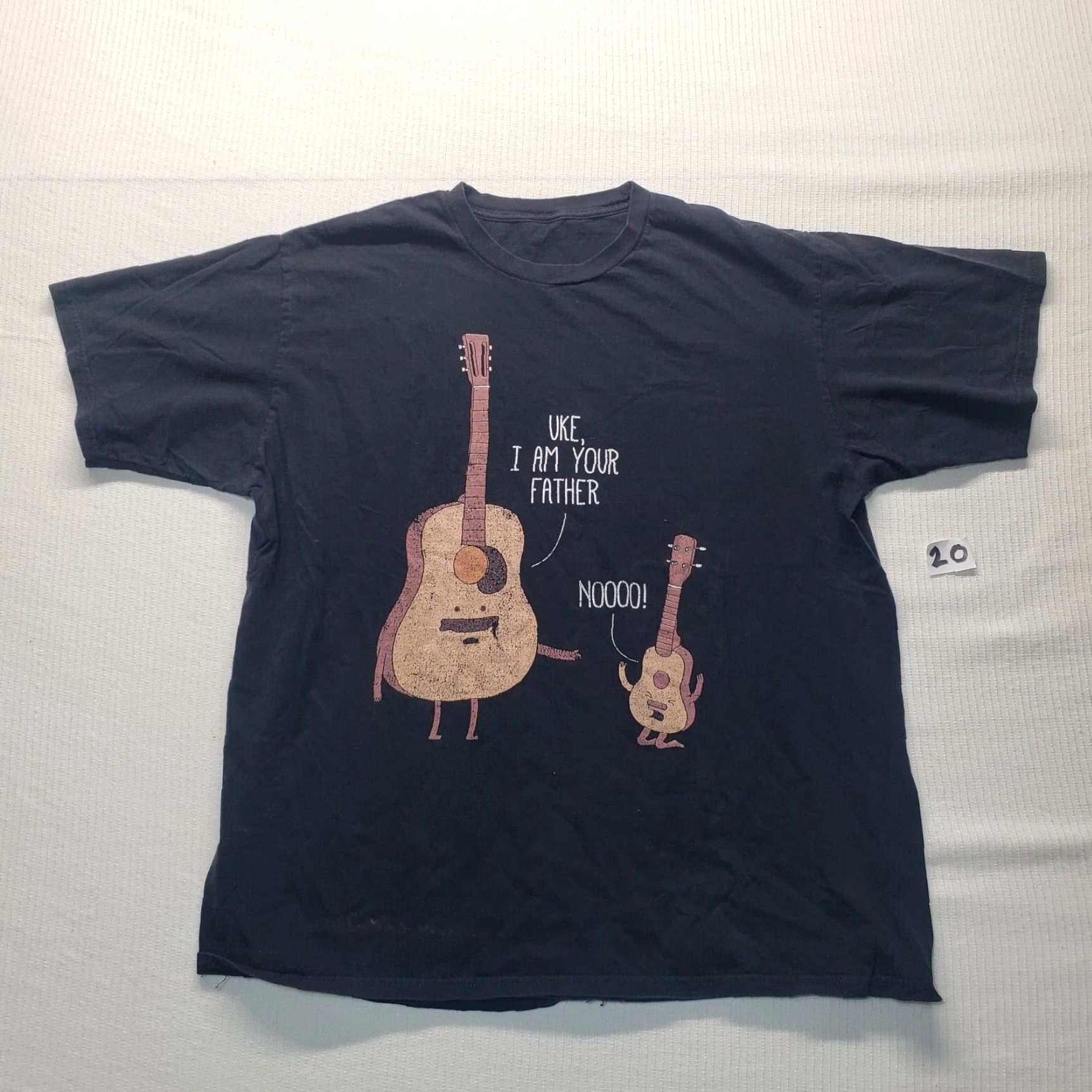 Vintage VINTAGE UKE I am Your Father Star Wars Parody T-Shirt Faded Grunge Size L Black Mens T-Shirt L Size US L / EU 52-54 / 3 - 2 Thumbnail