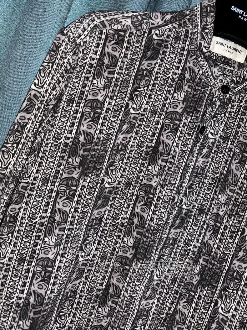 Saint Laurent Paris Saint Laurent Gypsy Style Silk Shirt. Size US M / EU 48-50 / 2 - 3 Thumbnail