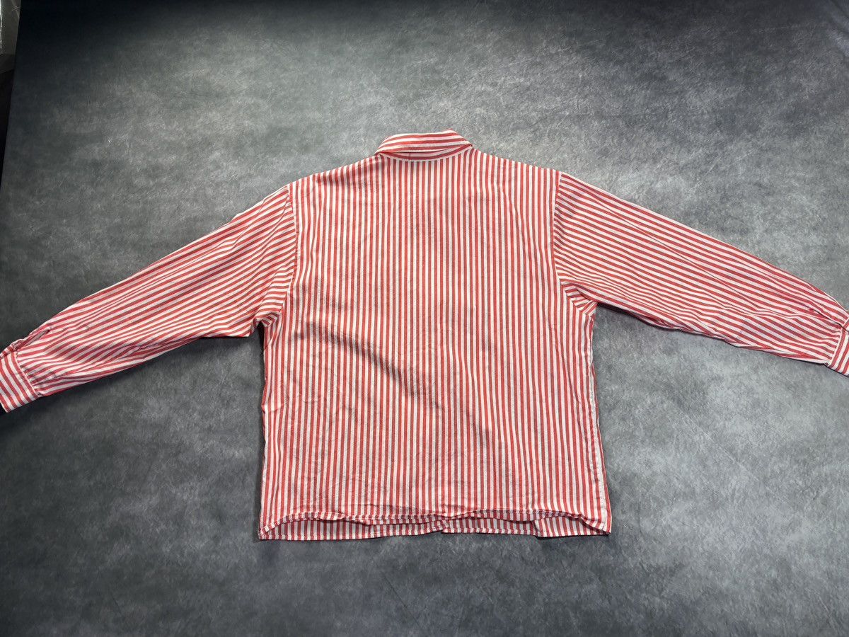 Vintage 90s Vintage Striped Shirt 80s Straight Hem Preppy Dress 80s Size US S / EU 44-46 / 1 - 11 Thumbnail