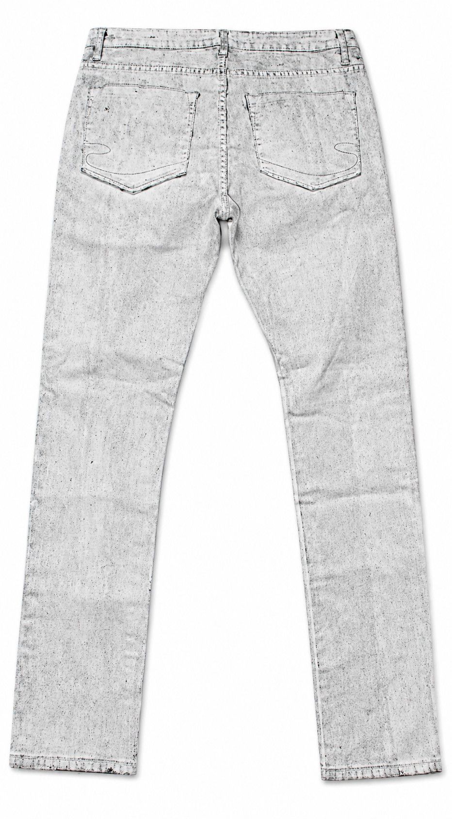 Staple Staple Pigeon White Paint-Treated Skinny Jeans Margiela Size US 34 / EU 50 - 5 Thumbnail