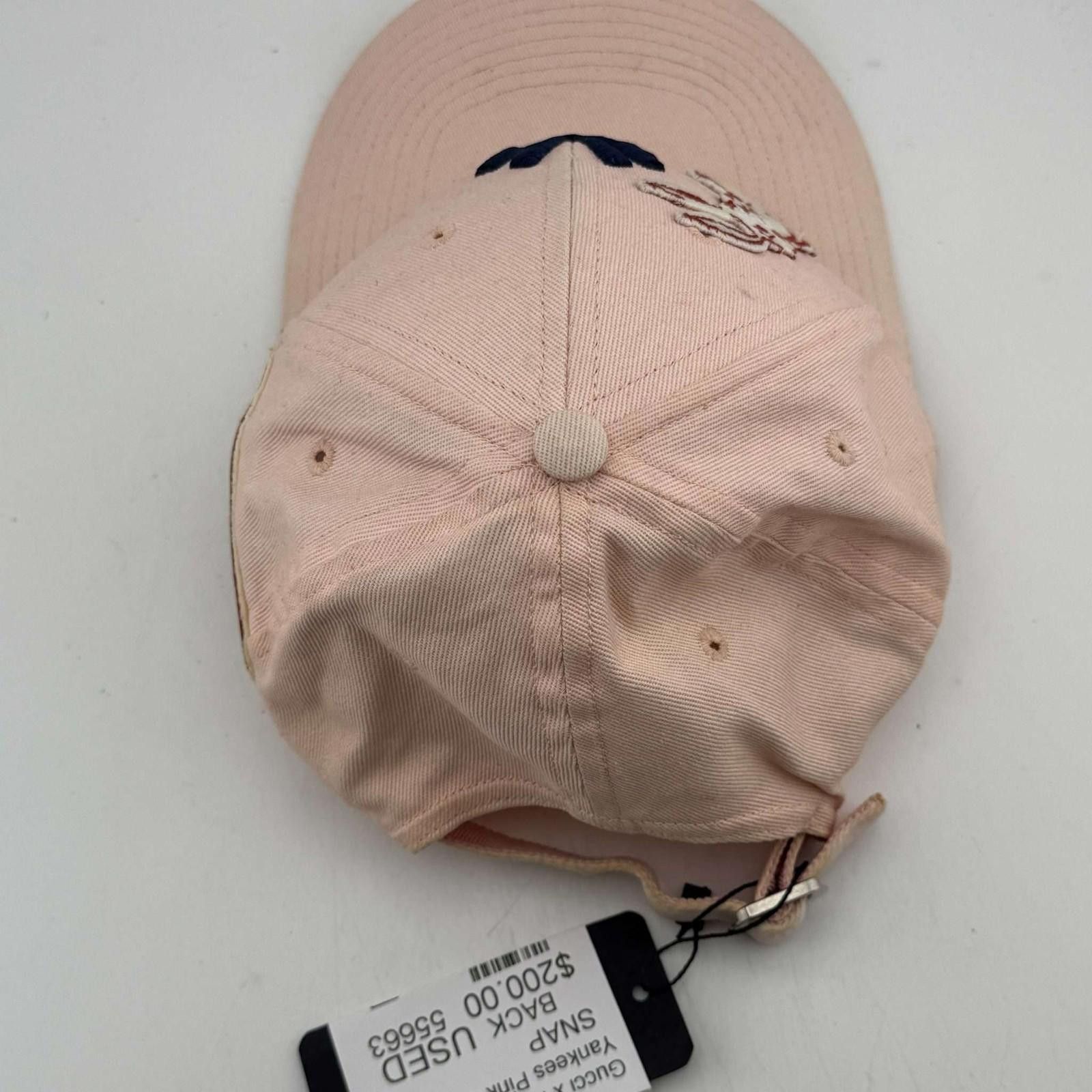 Gucci Gucci x New York Yankees Pink Cap Size ONE SIZE - 7 Thumbnail