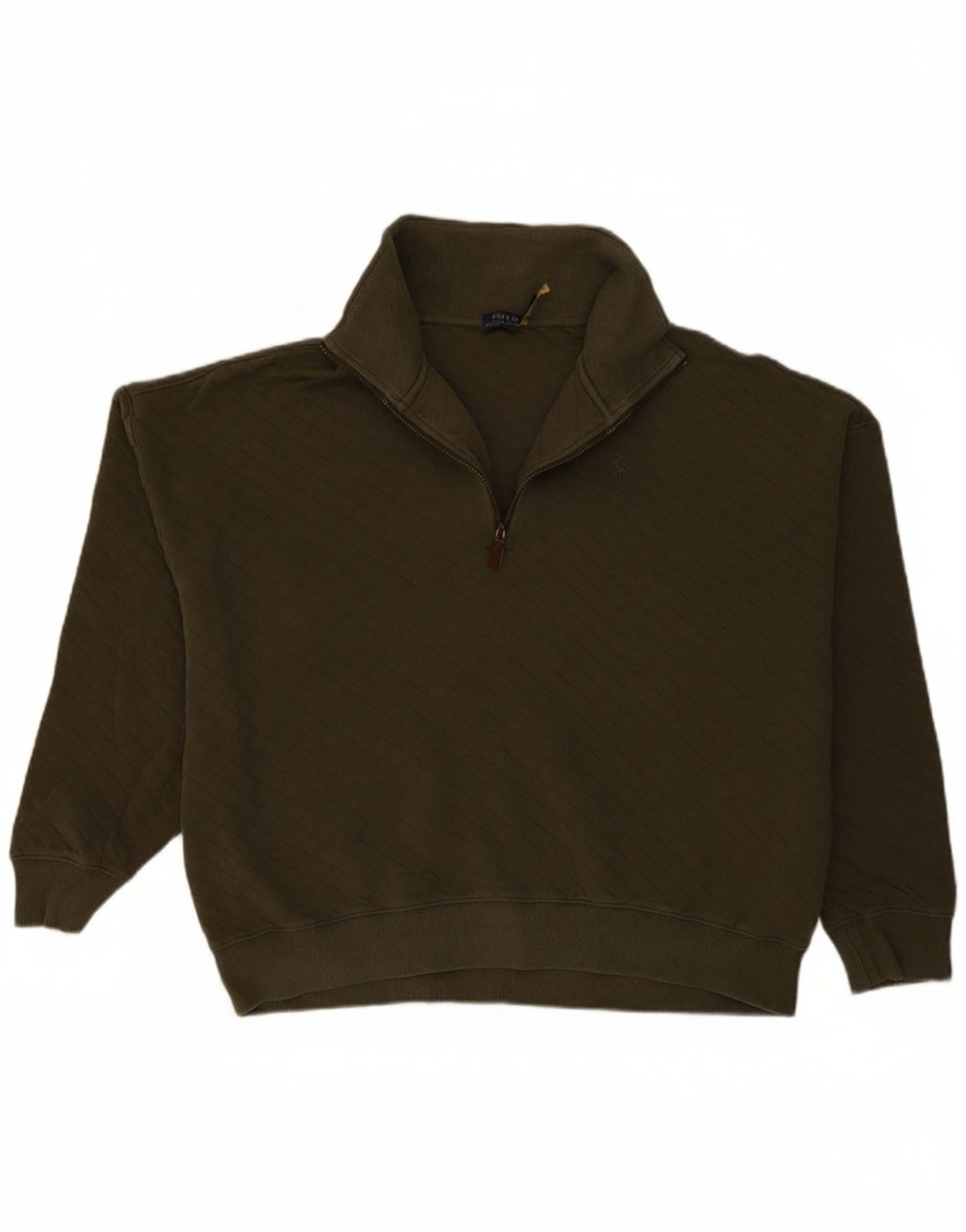 Polo Ralph Lauren Womens Overd Sweatshirt Jumper UK 18 XL Khaki Size XL / US 12-14 / IT 48-50 - 1 Thumbnail