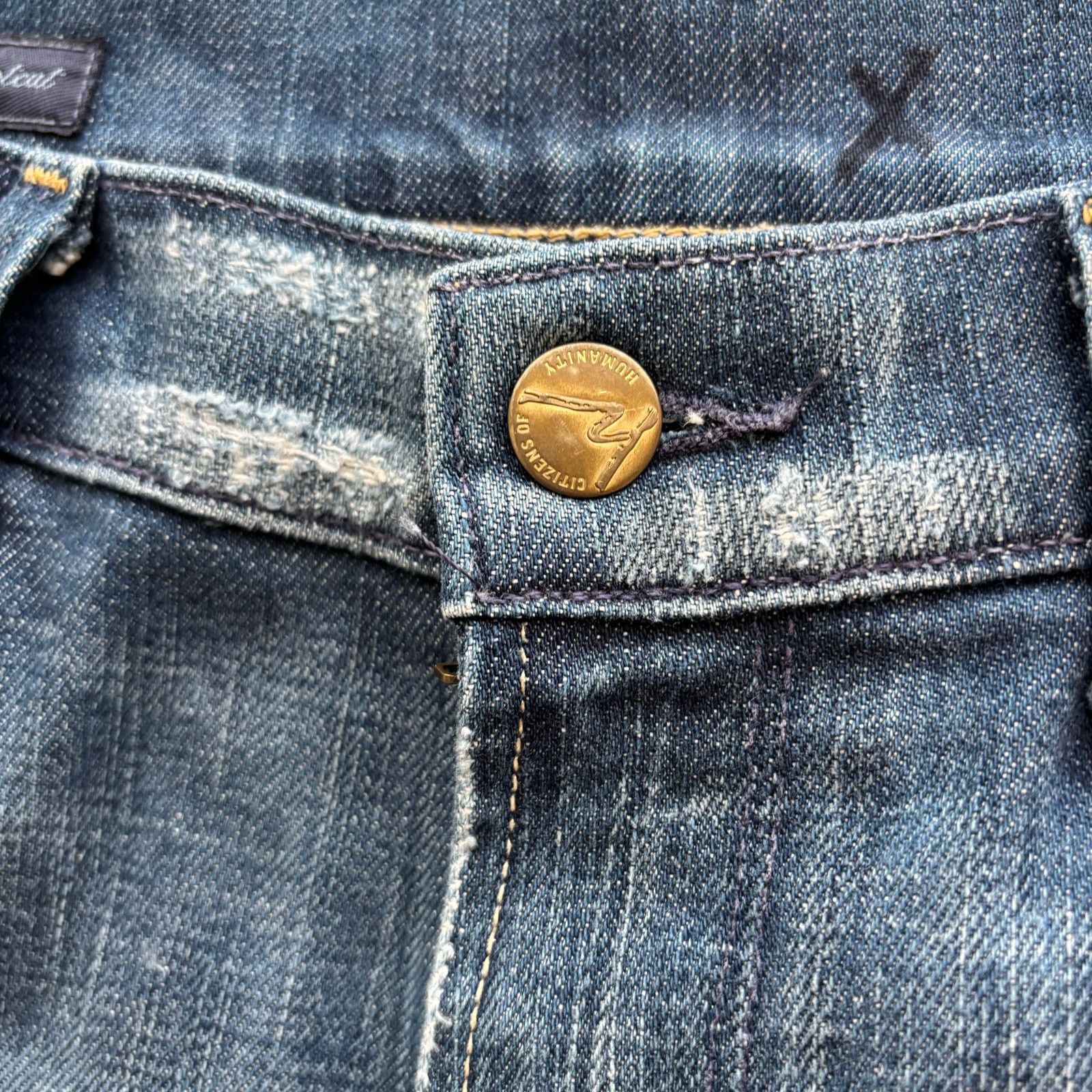 Citizens Of Humanity Citizens of Humanity Elle Bootcut Distressed Jeans Size 28 Size 31" - 7 Thumbnail
