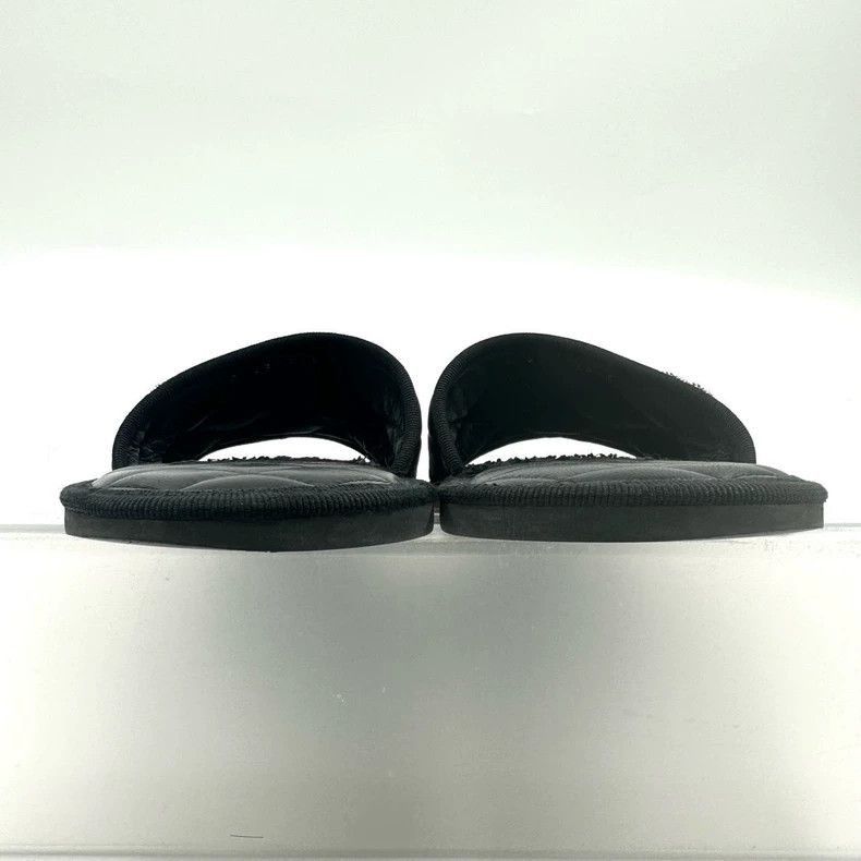 Chanel Chanel Black Quilted Logo Slide Sandals -2505 Size US 6 / IT 36 - 3 Thumbnail