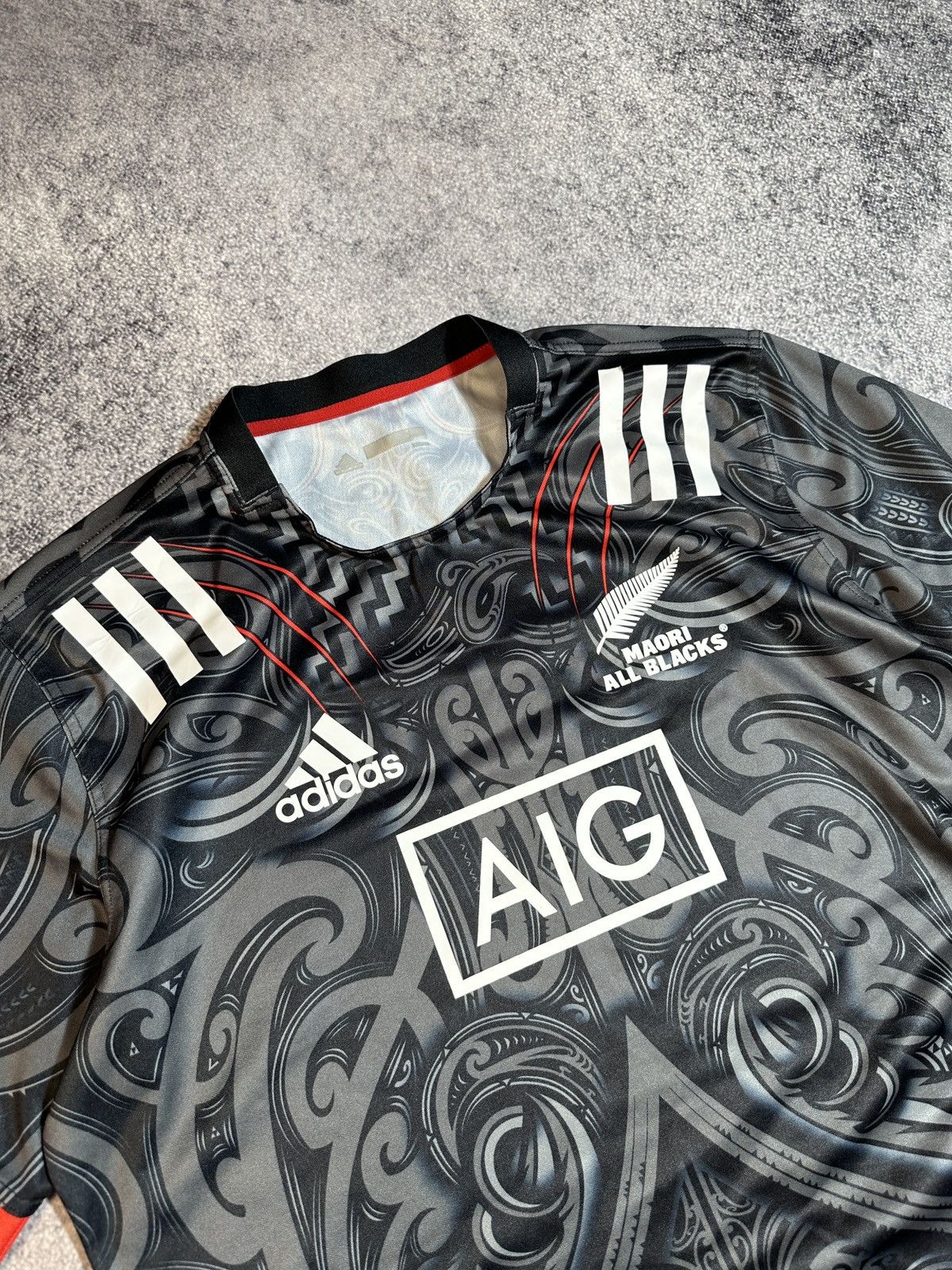 Adidas Adidas All Blacks New Zealand AIG Rugby Jersey Streetwear XL Size US XL / EU 56 / 4 - 3 Thumbnail