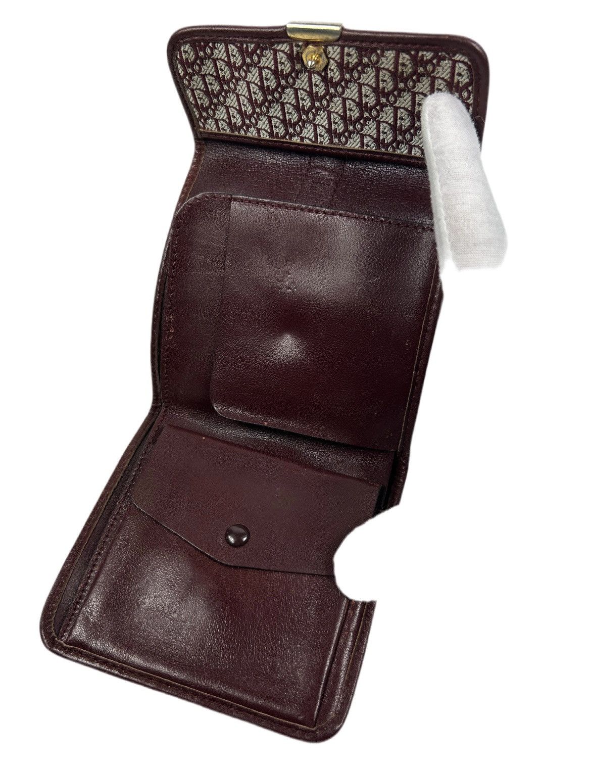Dior Dior Red Trotter Monogram Trifold Wallet Size ONE SIZE - 3 Thumbnail