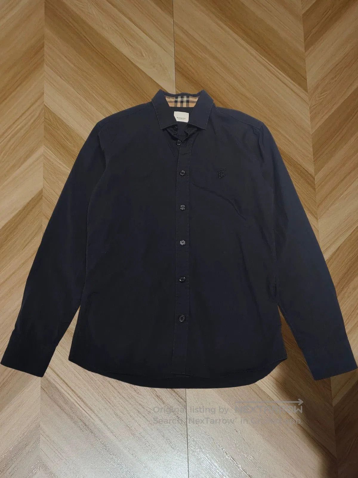 Burberry burberry long sleeve shirt with check collar. Size US M / EU 48-50 / 2 - 1 Thumbnail