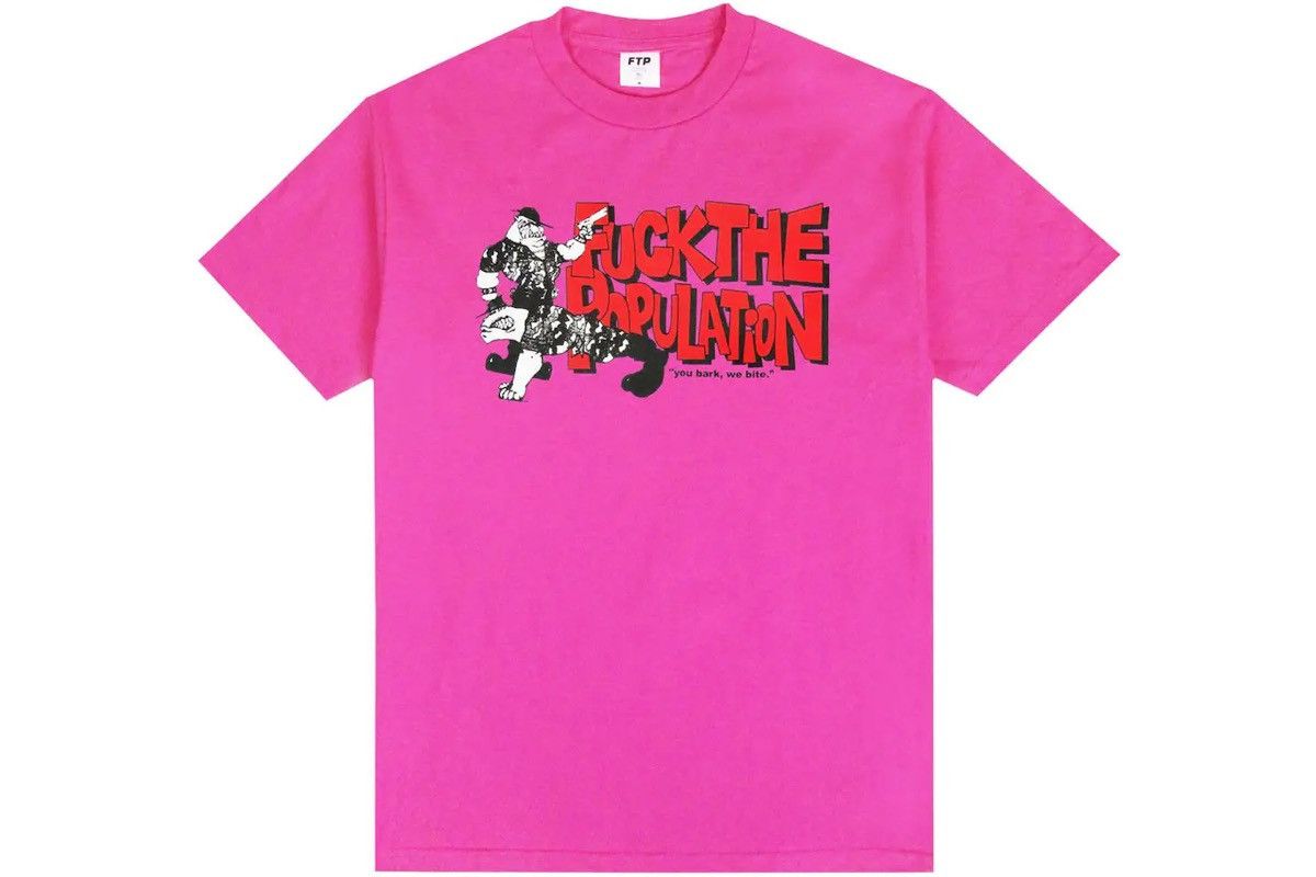 Fuck The Population FTP Bark T Shirt Size US L / EU 52-54 / 3 - 3 Thumbnail