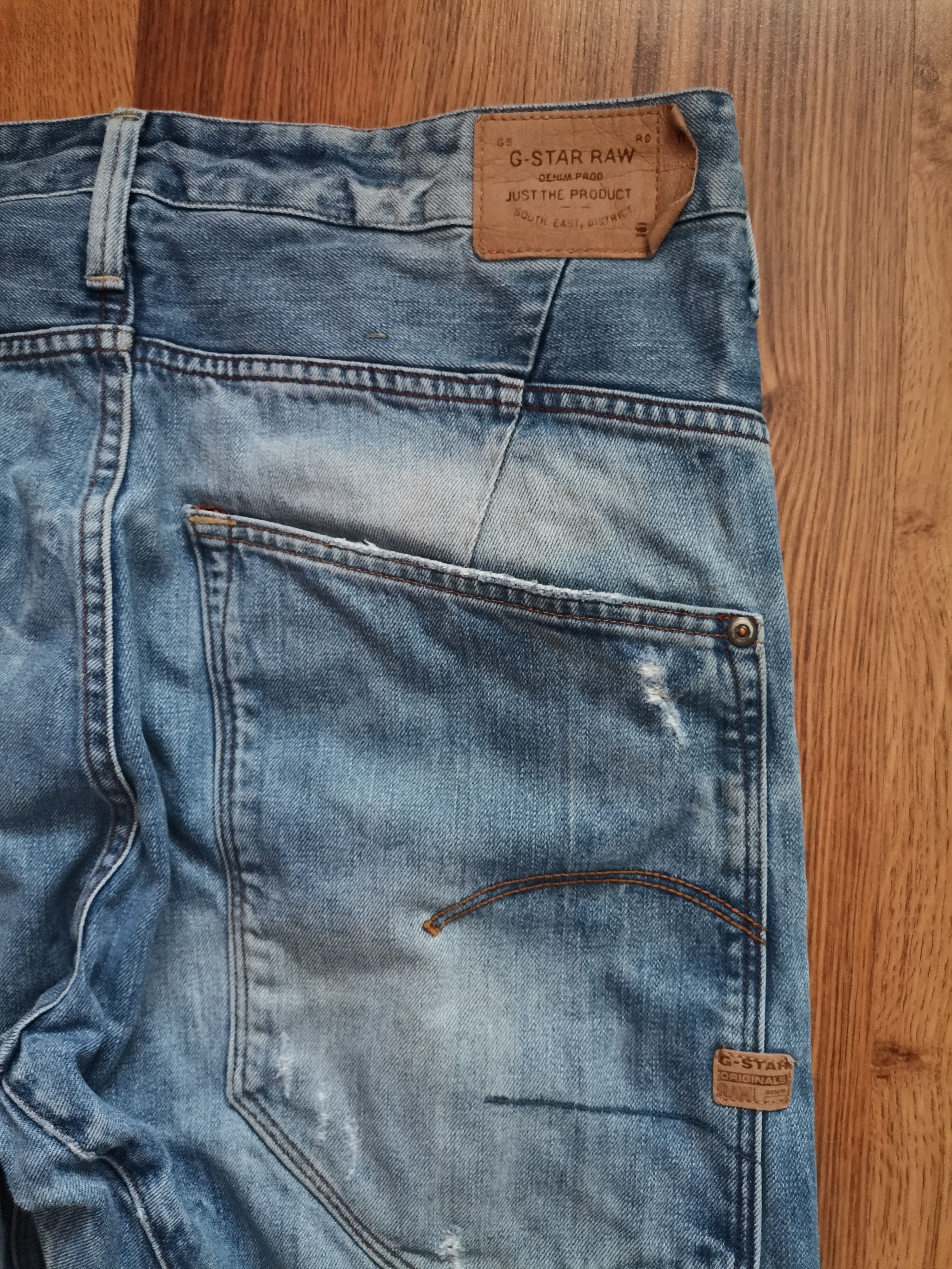 G-Star G-Star Raw Distressed Jeans Size US 33 - 4 Thumbnail