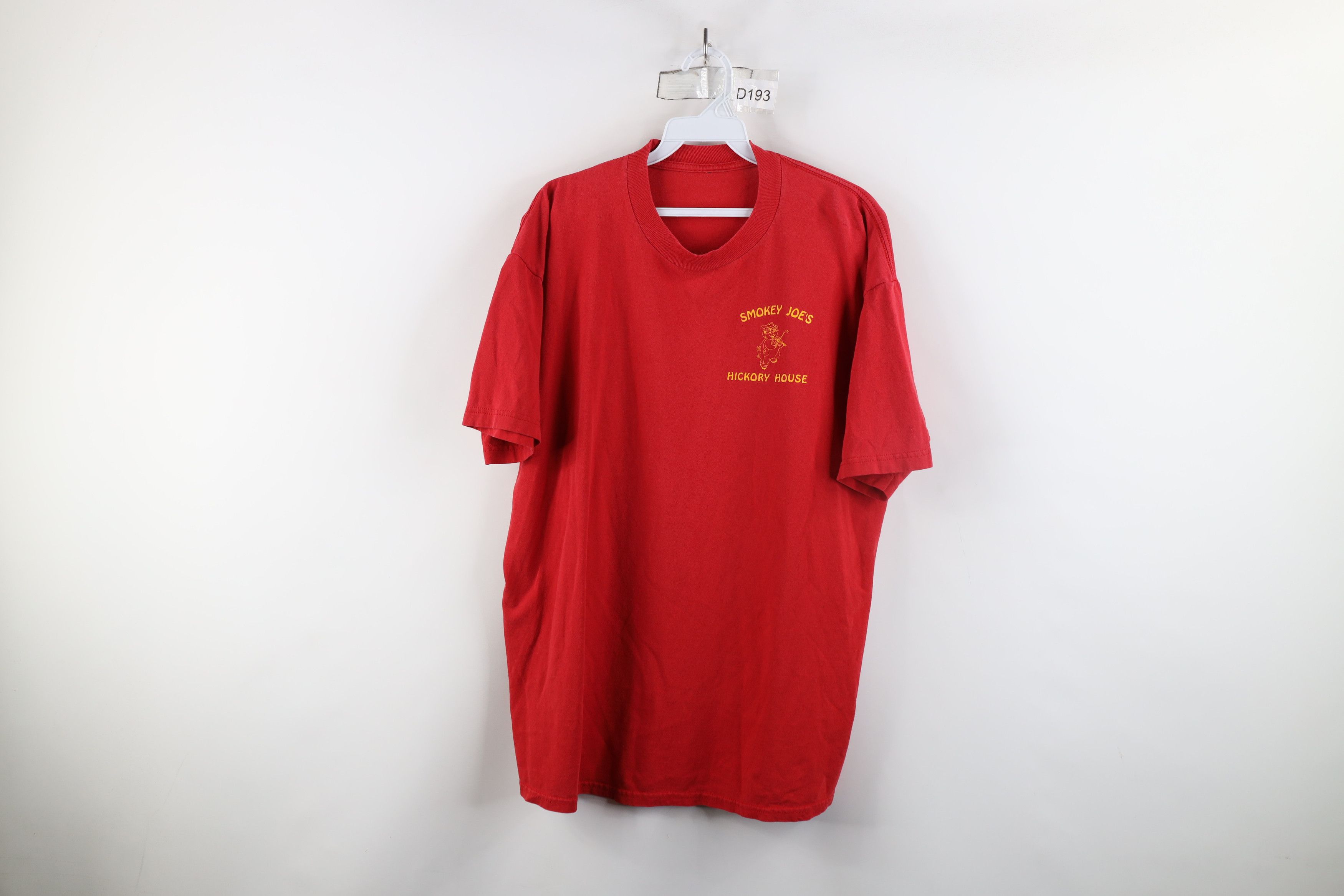 Vintage Vintage 90s Y2K Streetwear Smokey Joes BBQ Pig T-Shirt Red Size US L / EU 52-54 / 3 - 1 Thumbnail